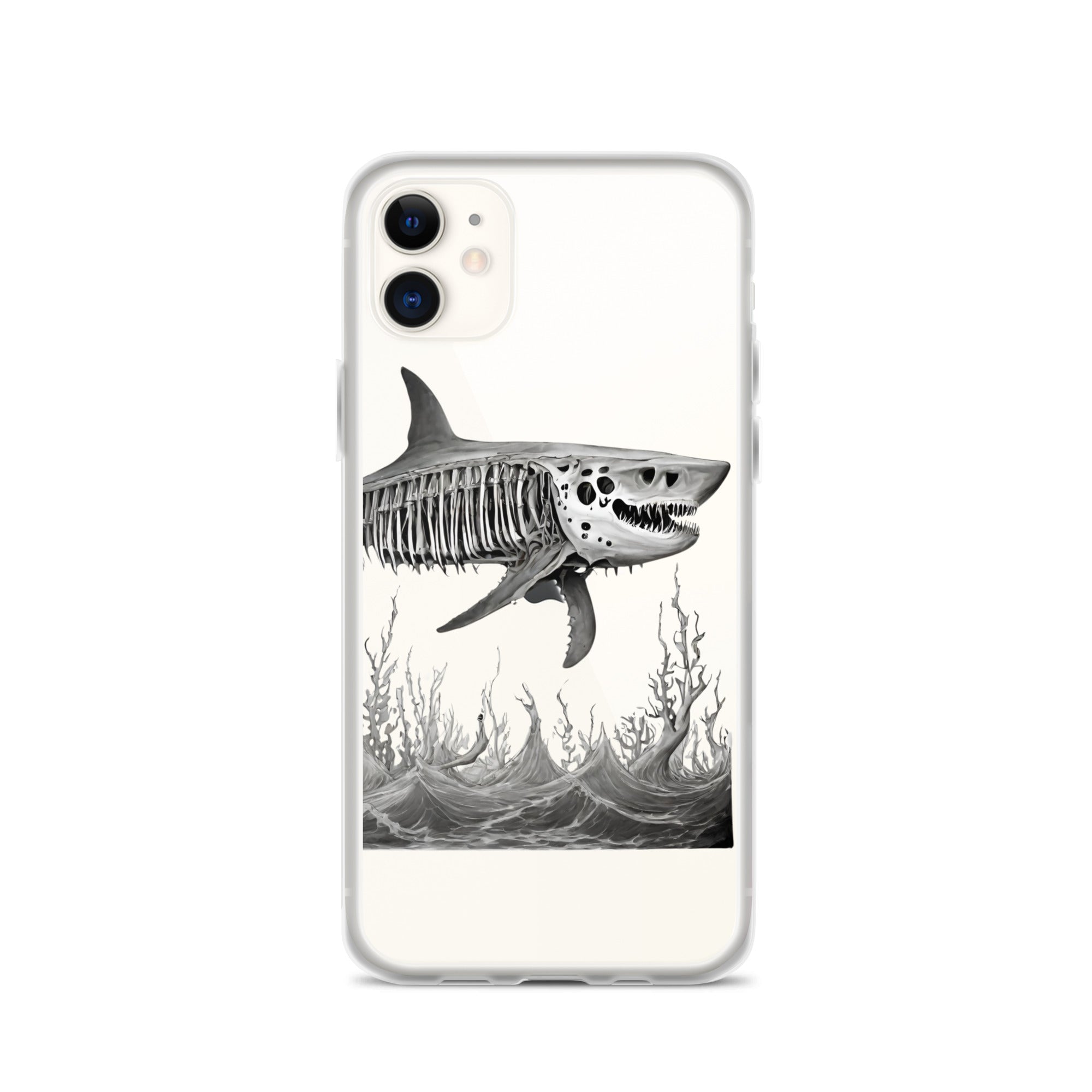 Skeleton Shark Clear Case for iPhone®