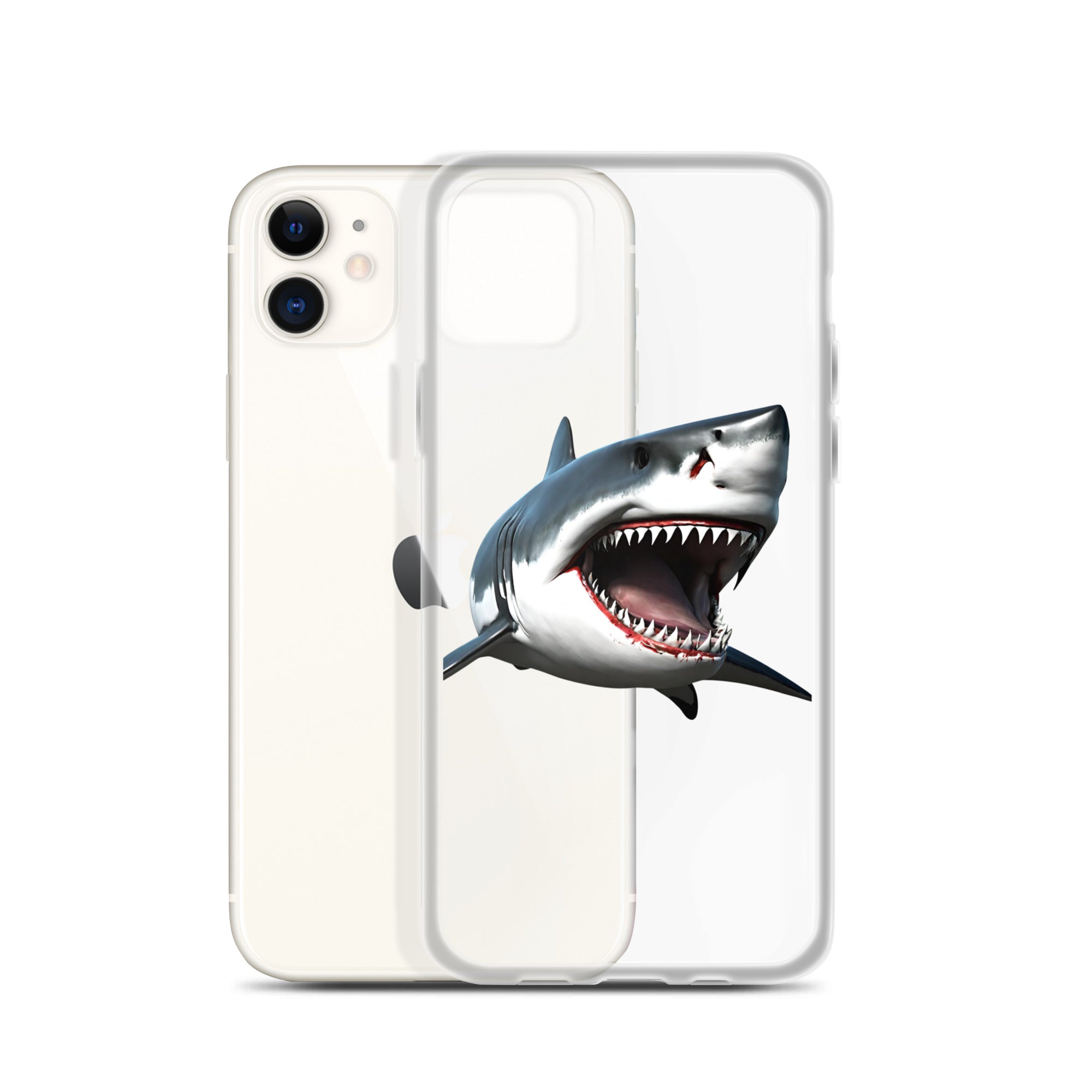 Great White Bite Clear Case for iPhone®