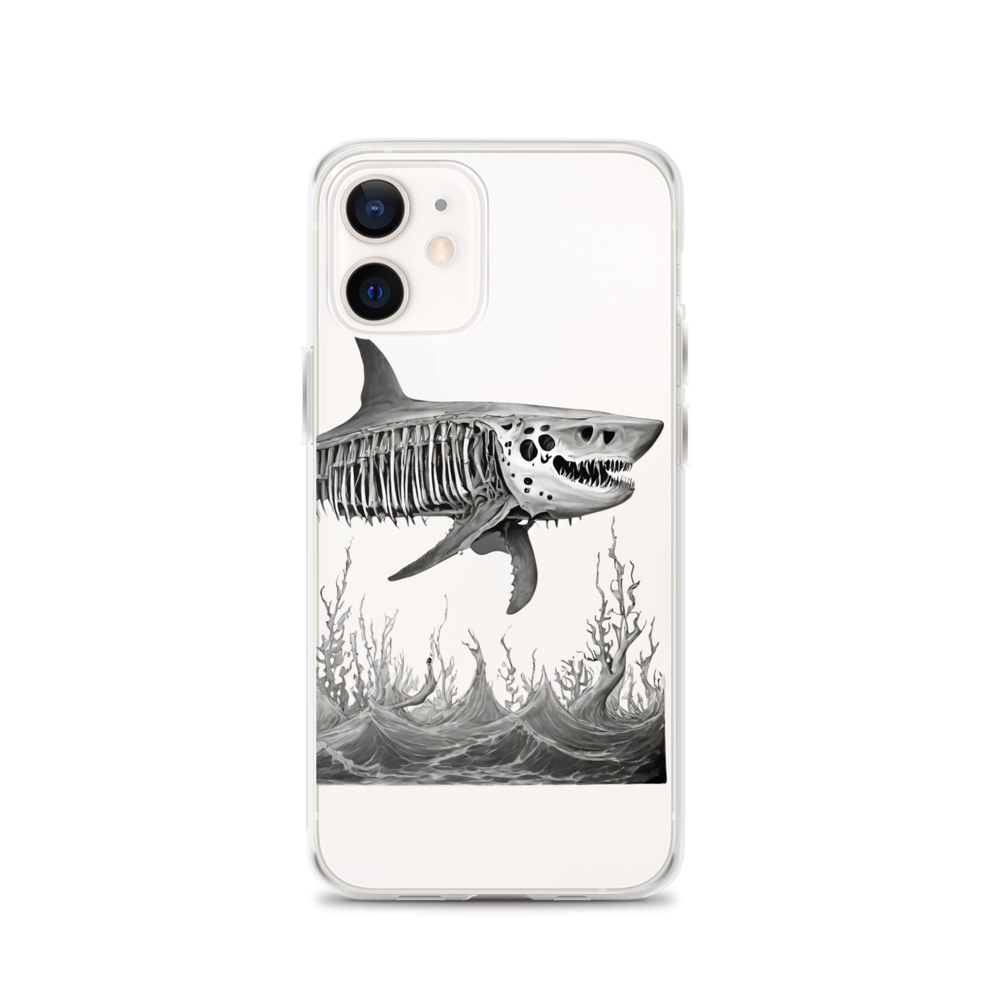 Skeleton Shark Clear Case for iPhone®