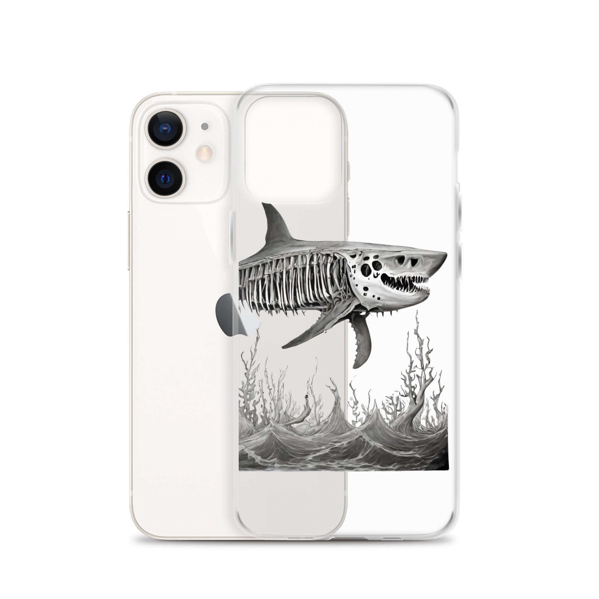 Skeleton Shark Clear Case for iPhone®