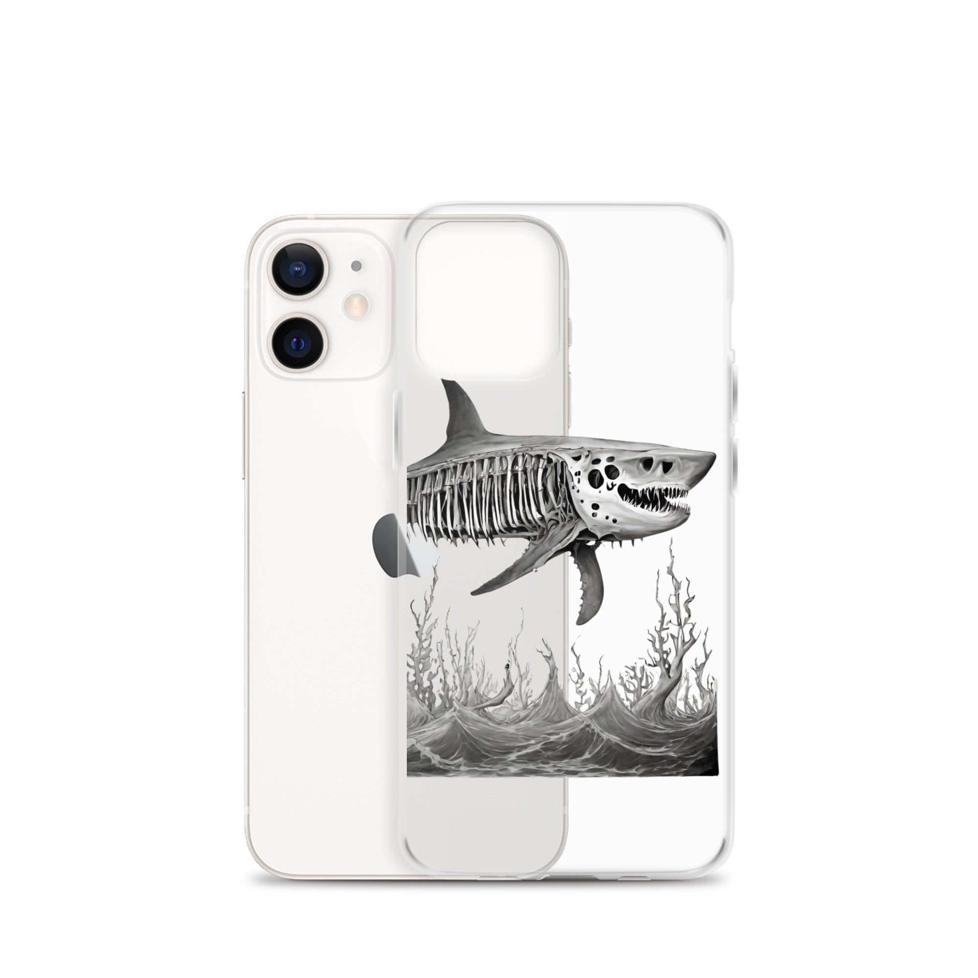 Skeleton Shark Clear Case for iPhone®