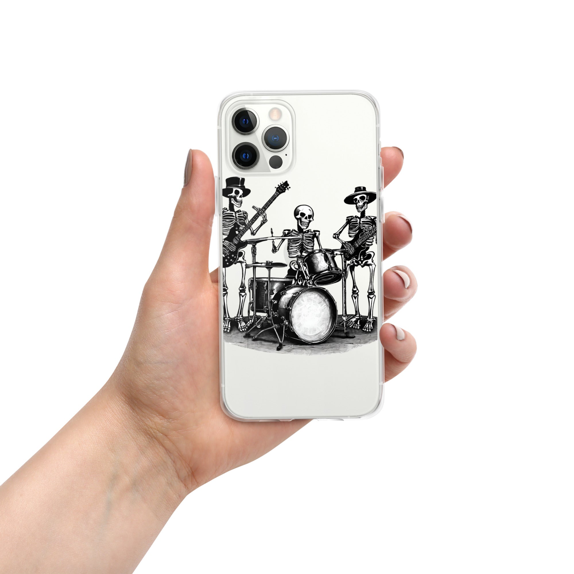 Skeleton Band Clear Case for iPhone®