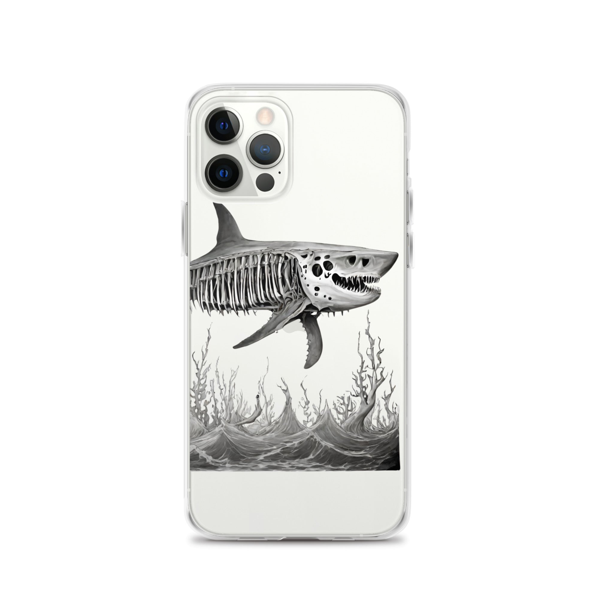 Skeleton Shark Clear Case for iPhone®