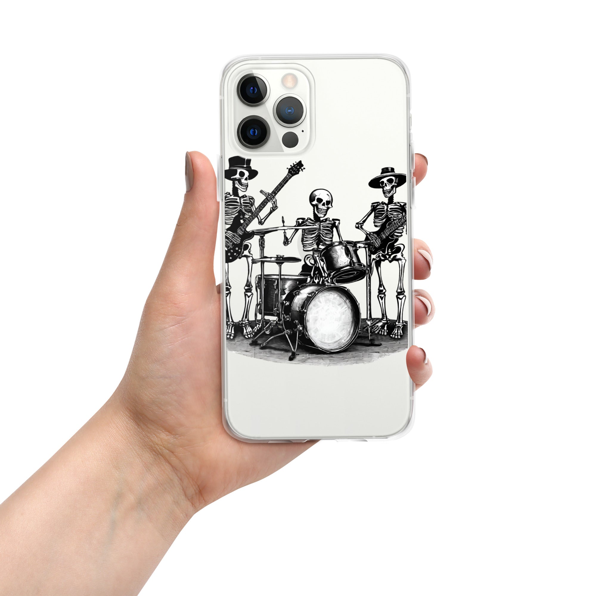 Skeleton Band Clear Case for iPhone®