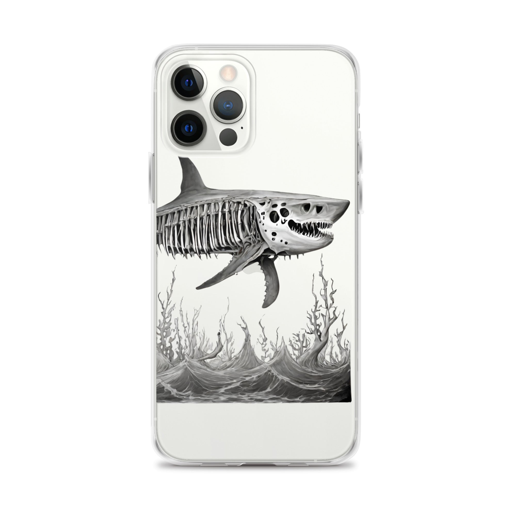 Skeleton Shark Clear Case for iPhone®