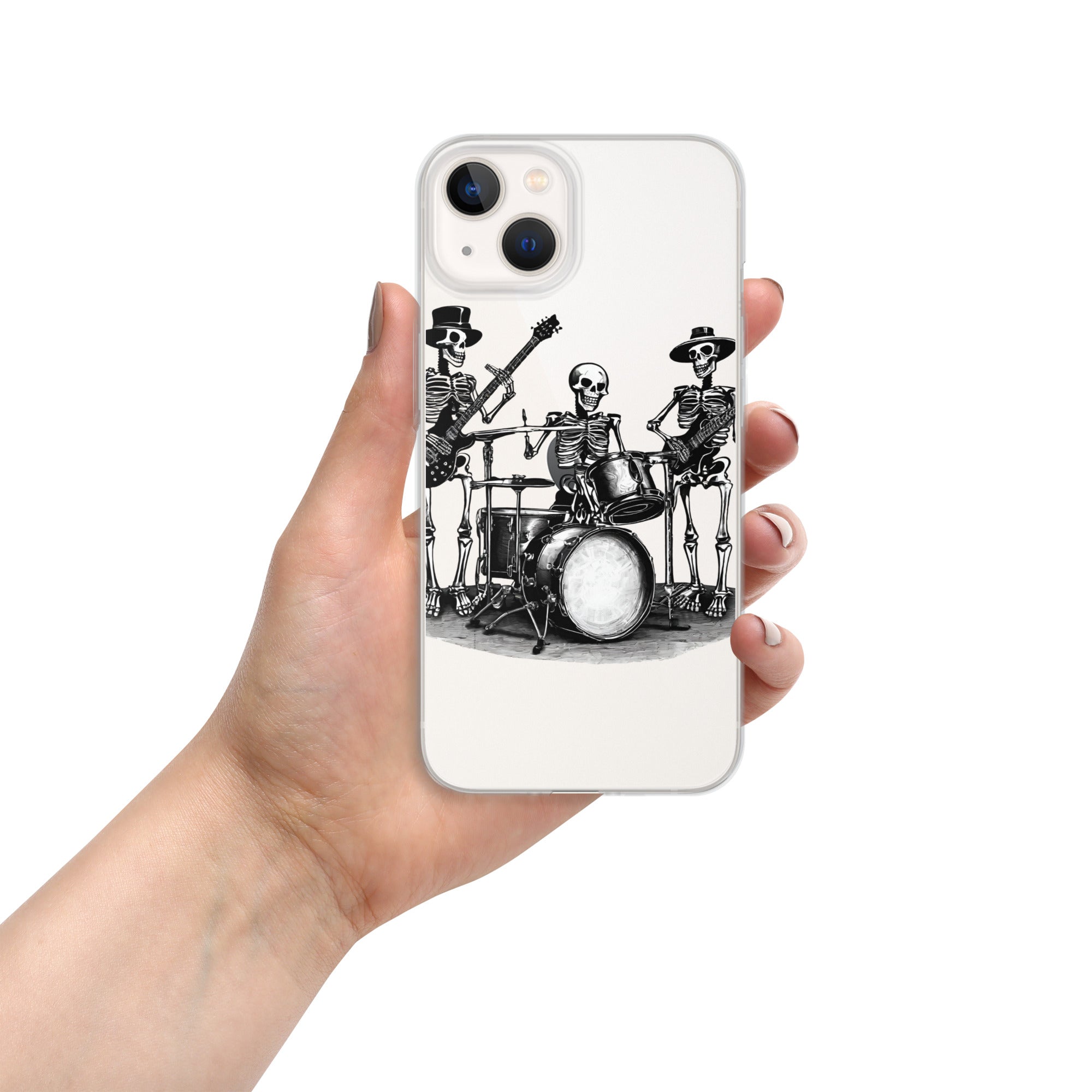 Skeleton Band Clear Case for iPhone®