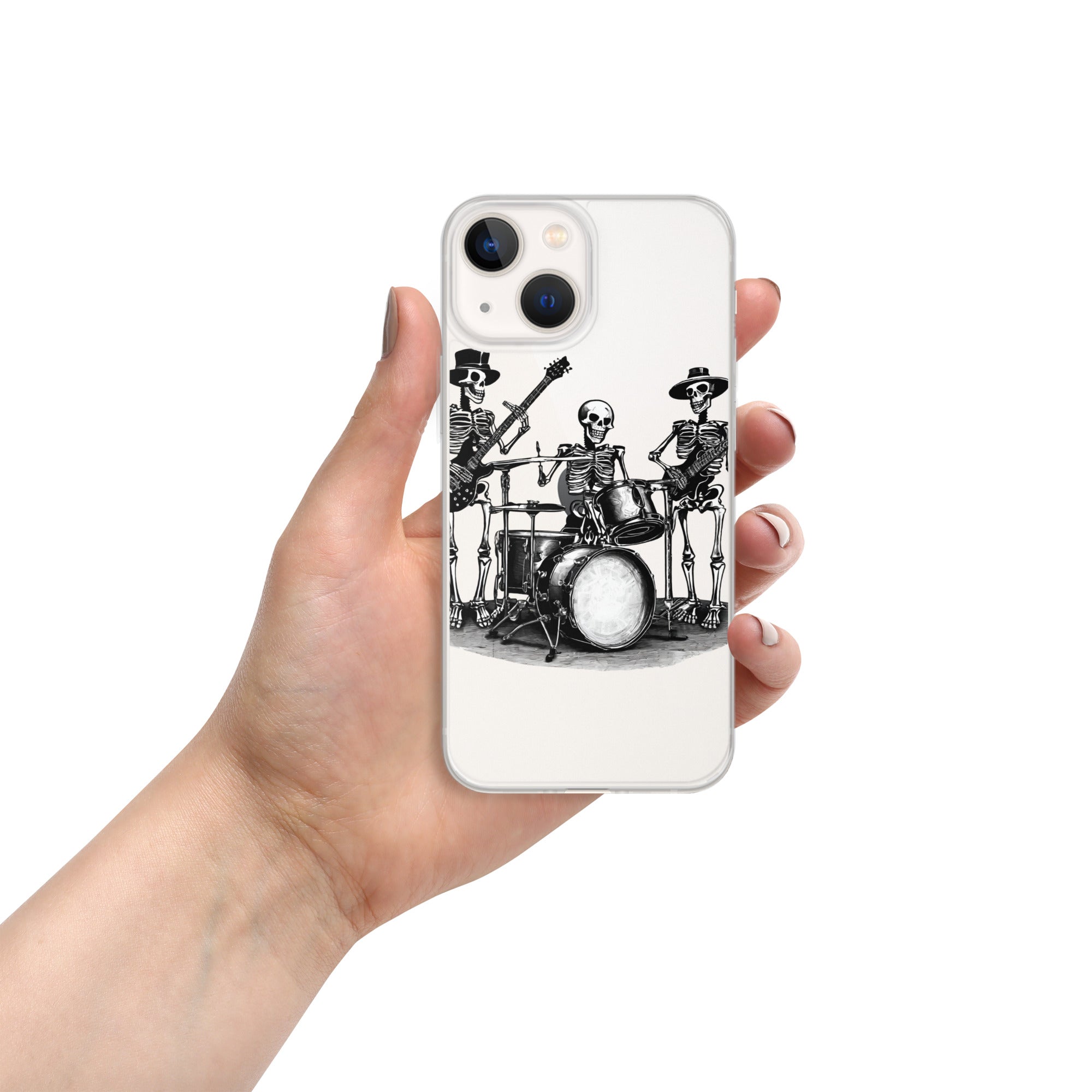 Skeleton Band Clear Case for iPhone®