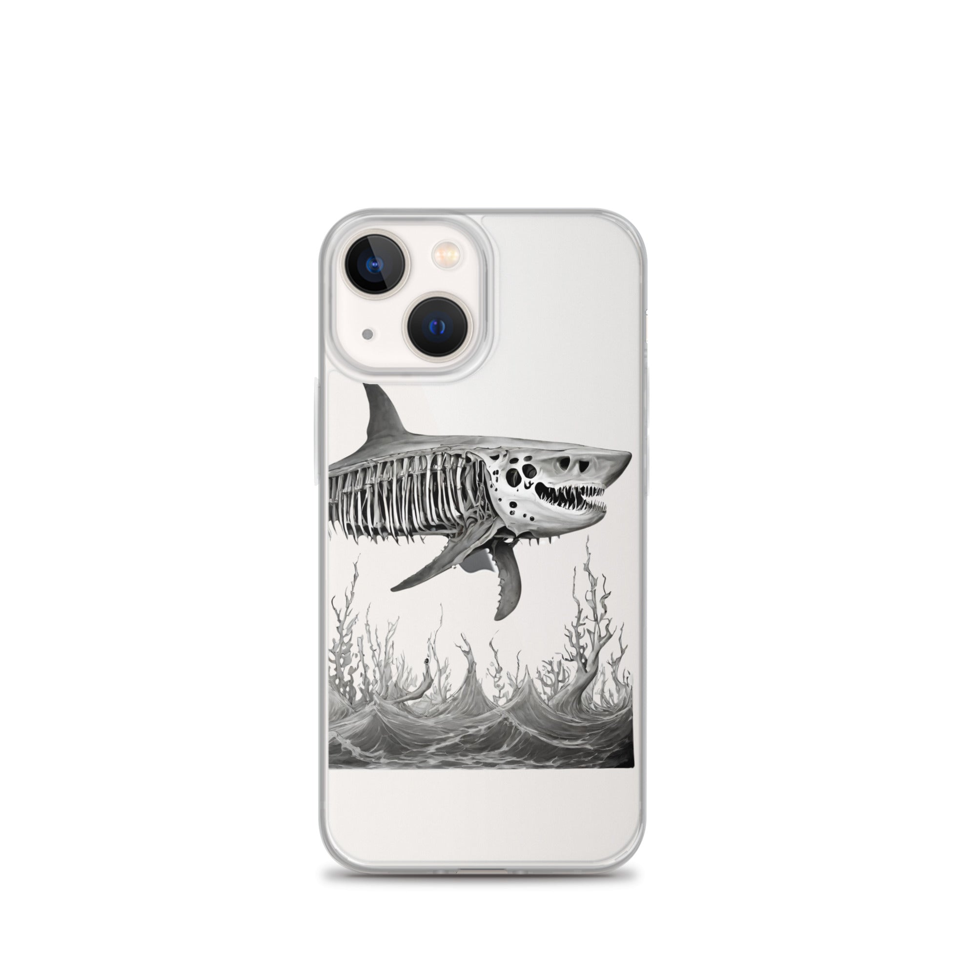 Skeleton Shark Clear Case for iPhone®