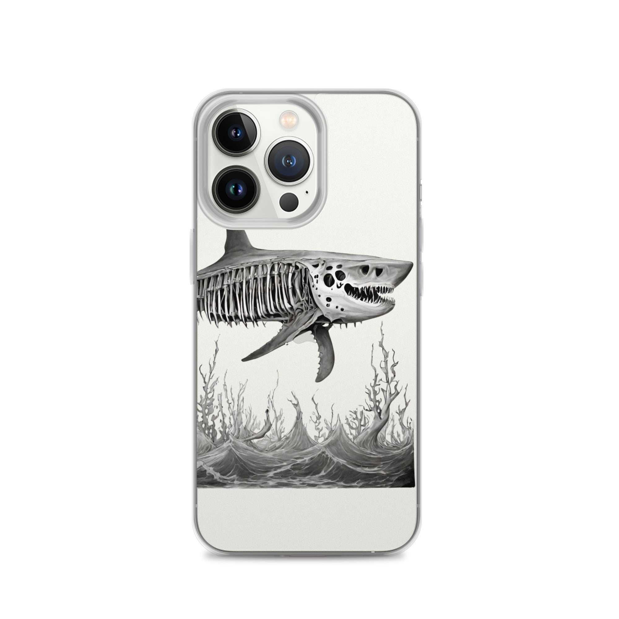 Skeleton Shark Clear Case for iPhone®