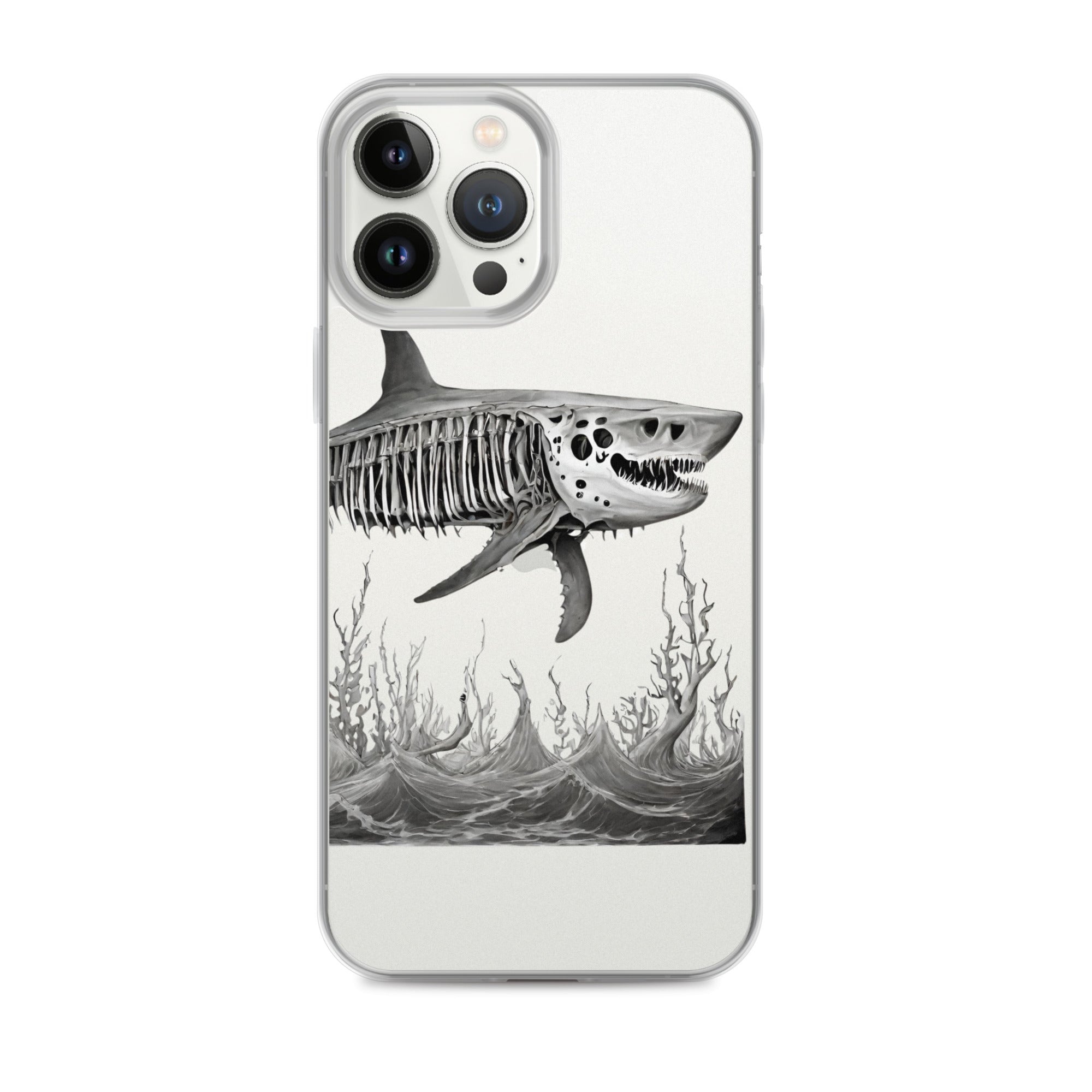 Skeleton Shark Clear Case for iPhone®