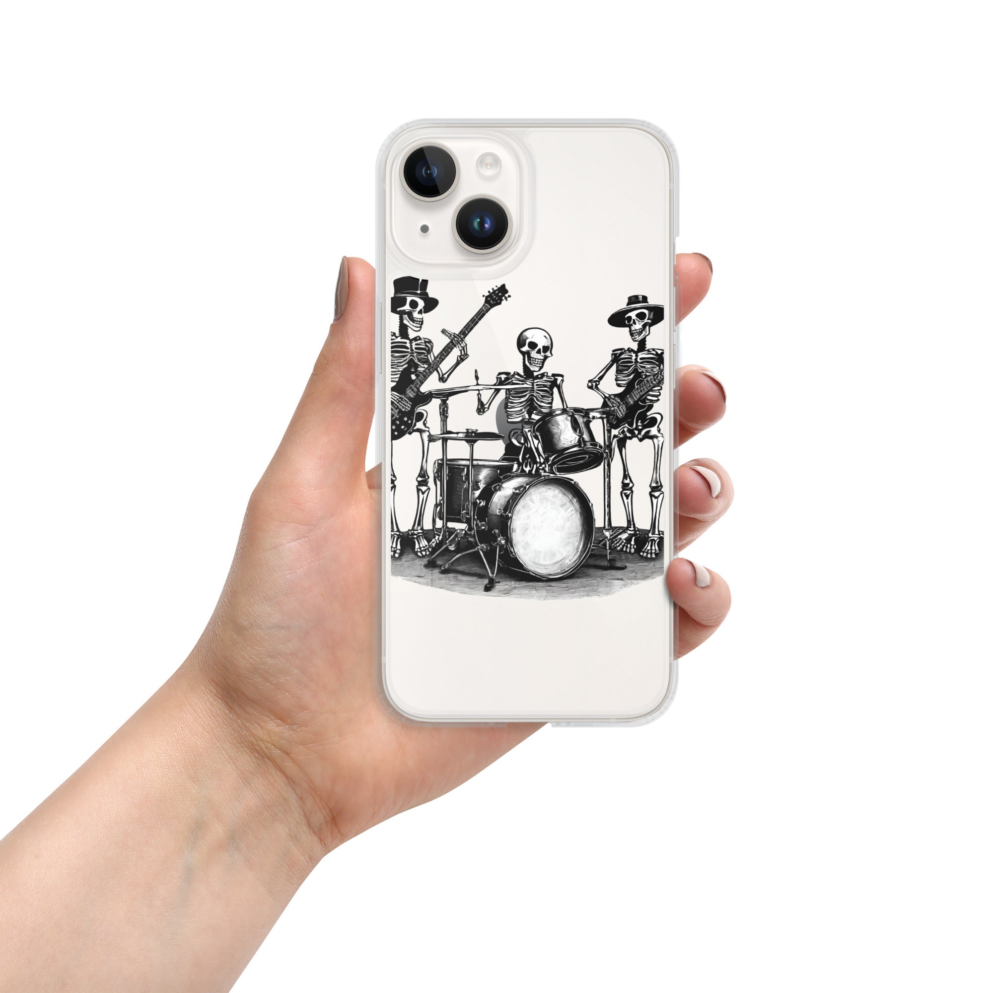 Skeleton Band Clear Case for iPhone®