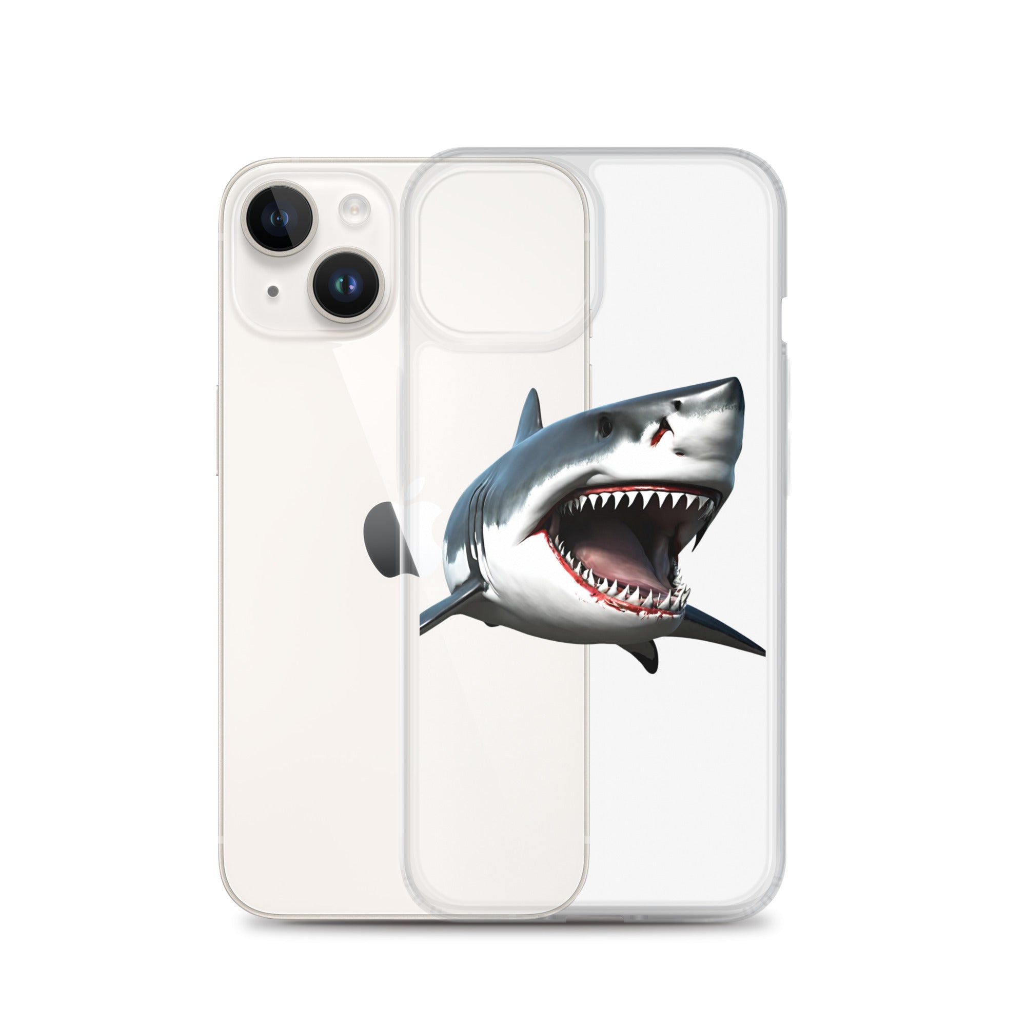 Great White Bite Clear Case for iPhone®