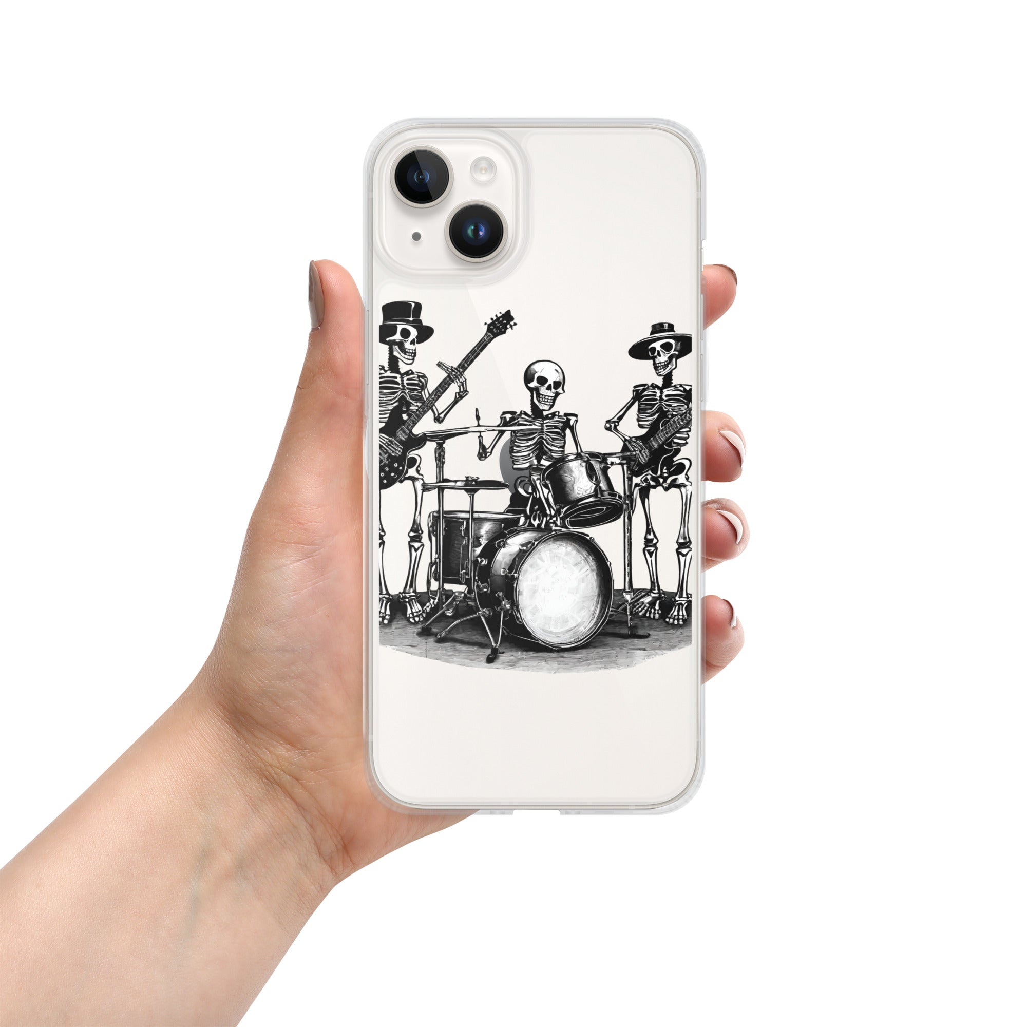 Skeleton Band Clear Case for iPhone®