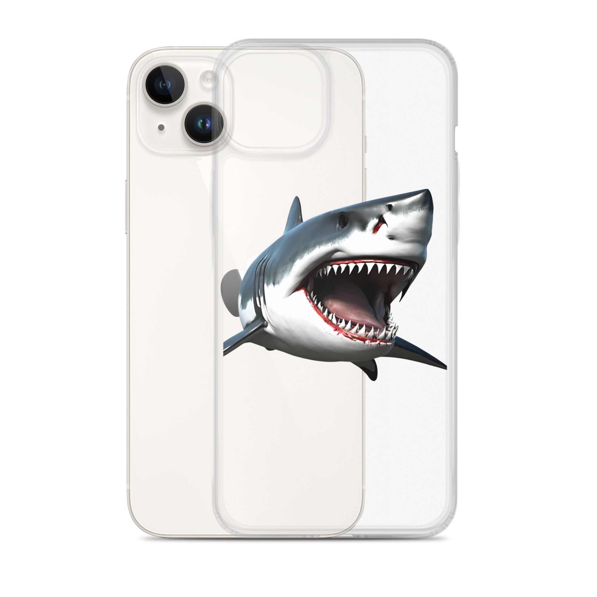 Great White Bite Clear Case for iPhone®