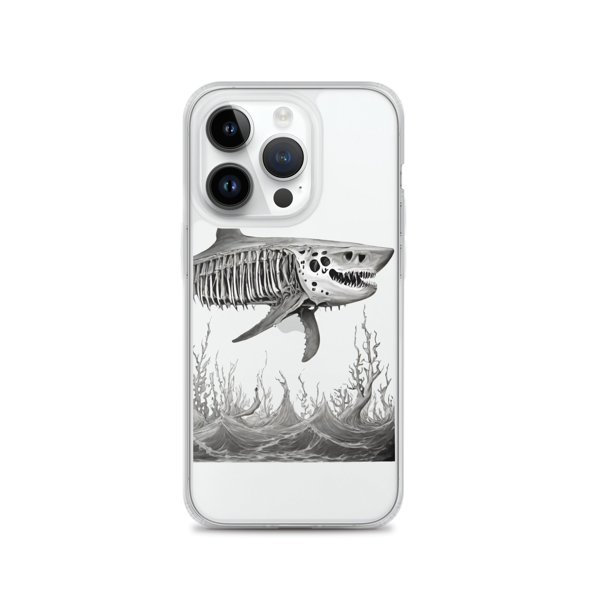 Skeleton Shark Clear Case for iPhone®