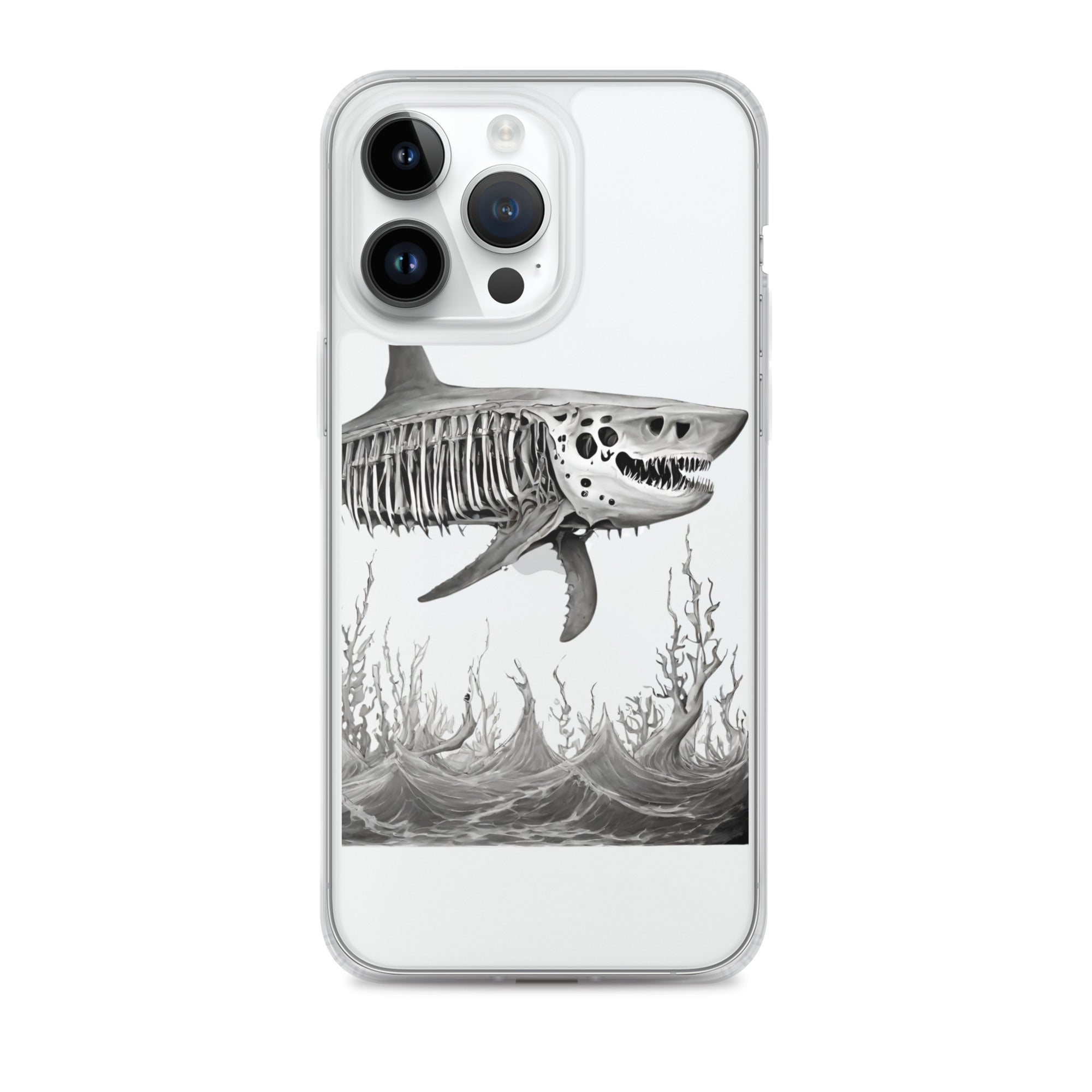 Skeleton Shark Clear Case for iPhone®