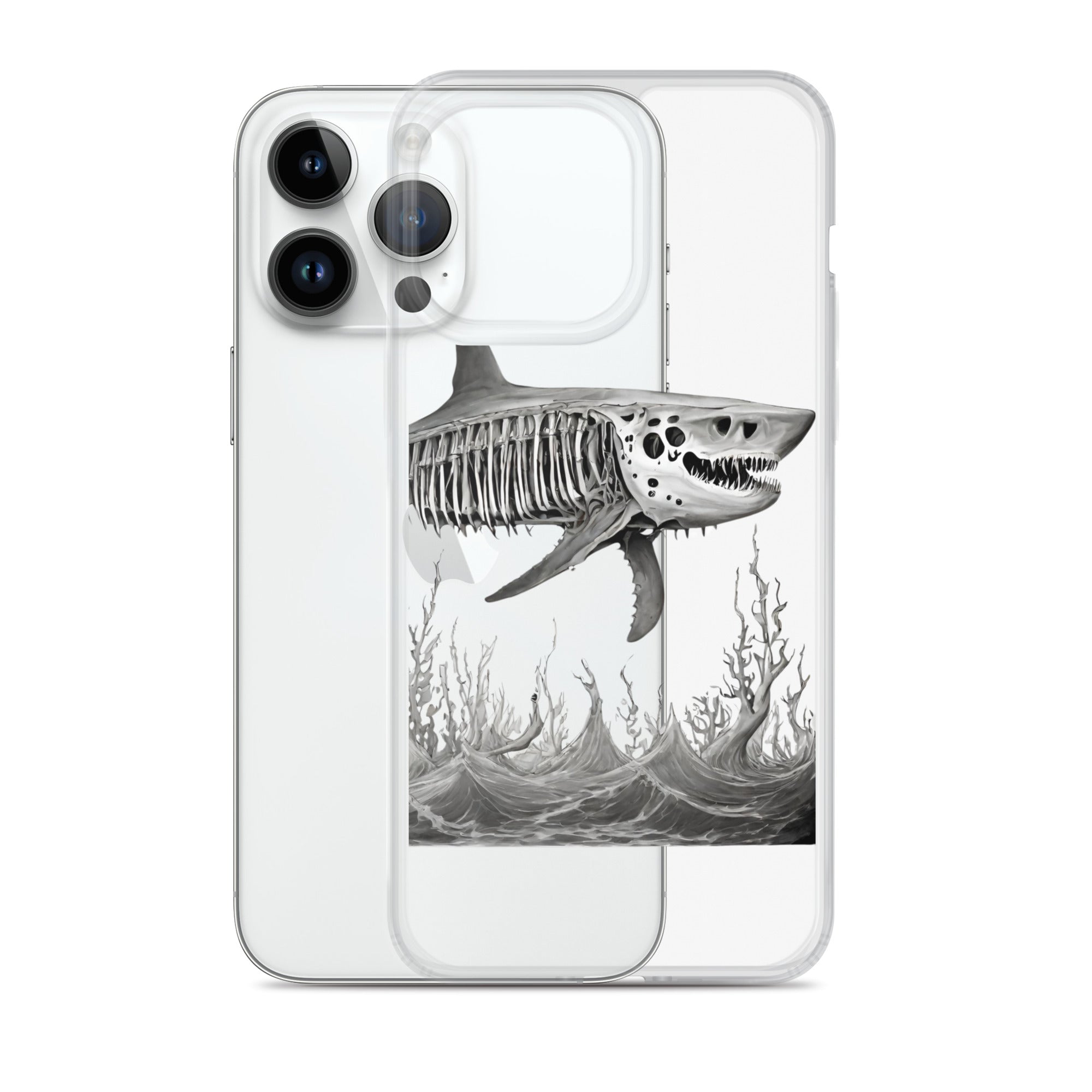 Skeleton Shark Clear Case for iPhone®