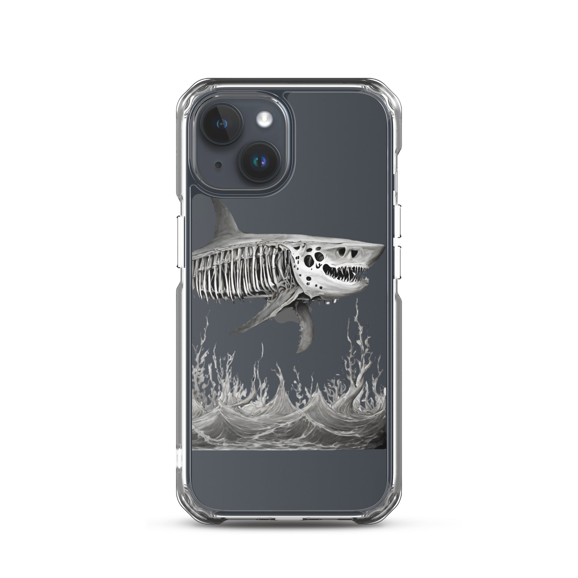 Skeleton Shark Clear Case for iPhone®