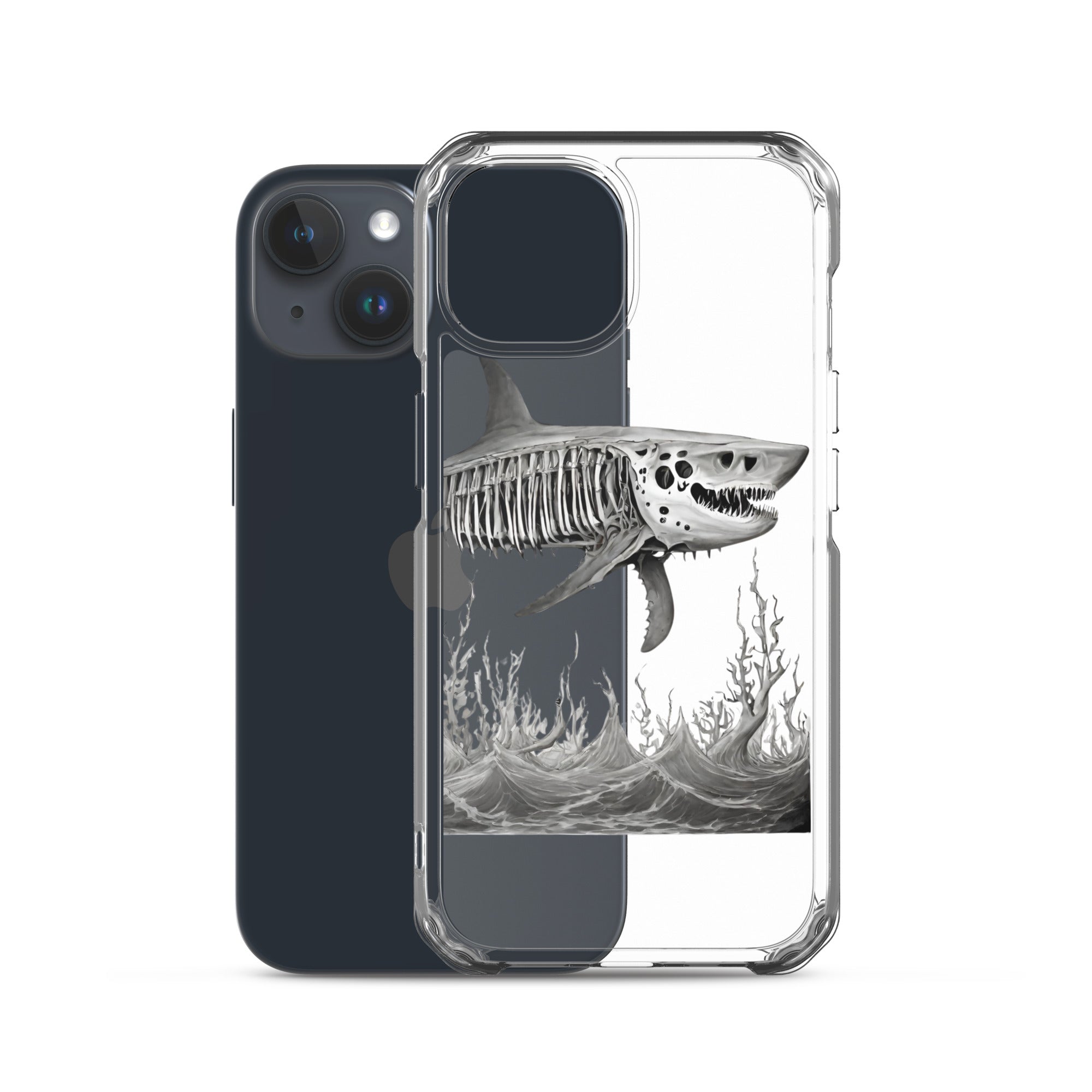 Skeleton Shark Clear Case for iPhone®