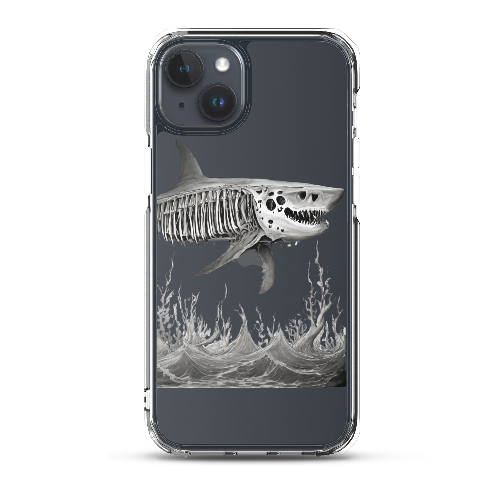 Skeleton Shark Clear Case for iPhone®