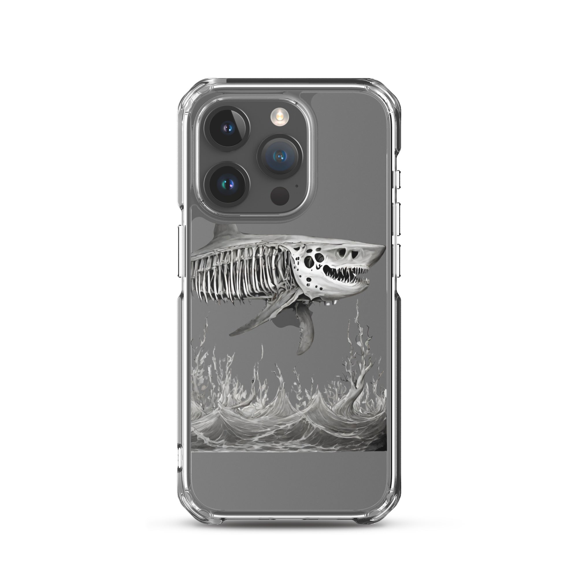 Skeleton Shark Clear Case for iPhone®