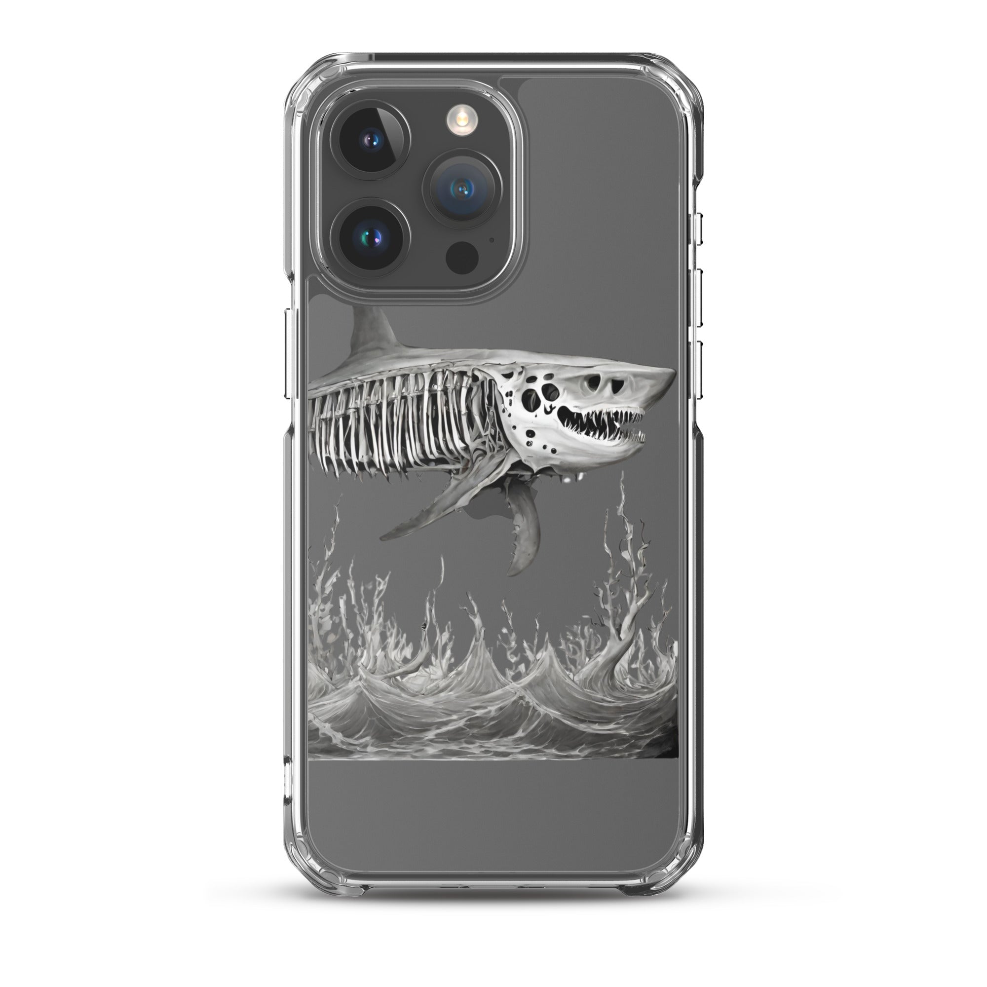 Skeleton Shark Clear Case for iPhone®