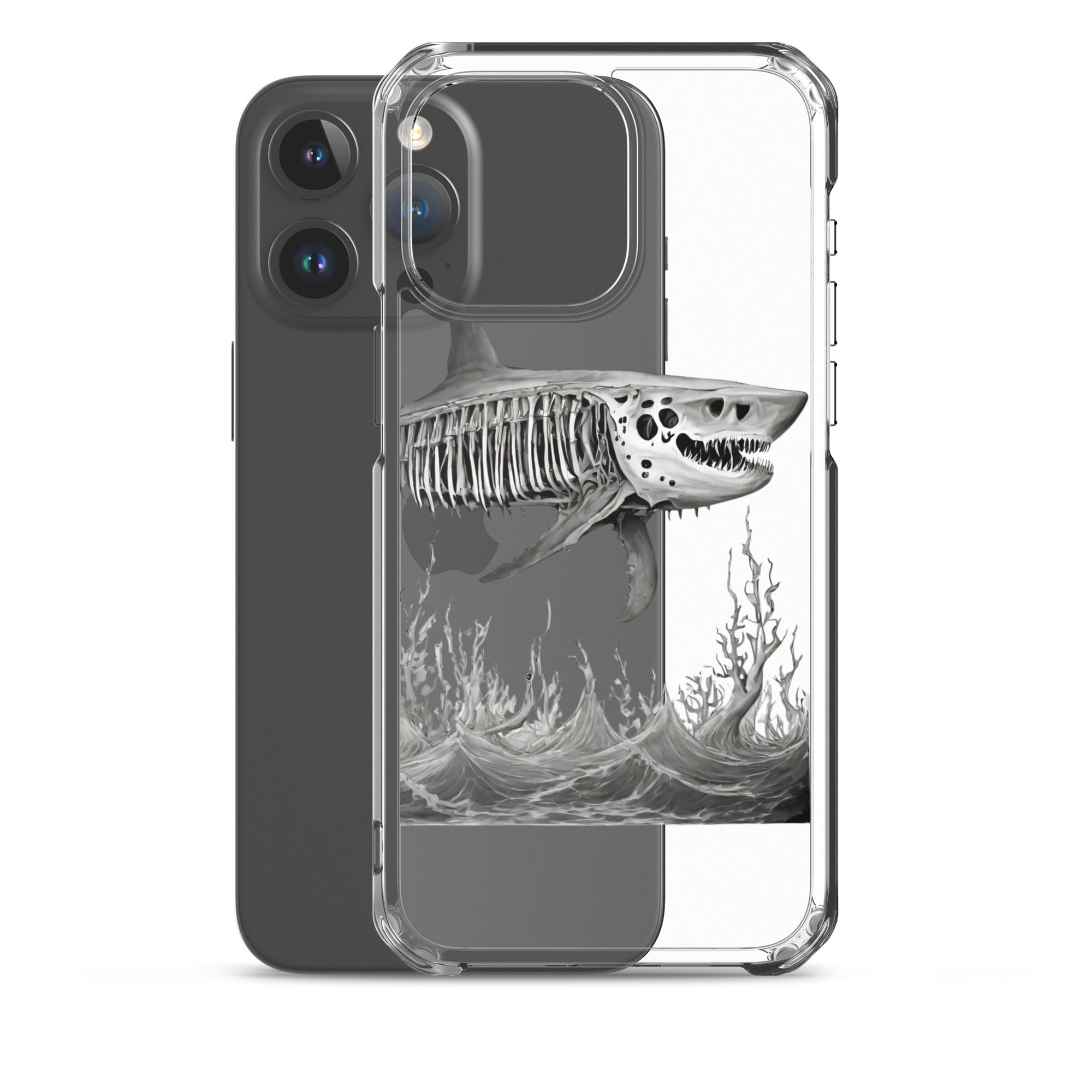 Skeleton Shark Clear Case for iPhone®