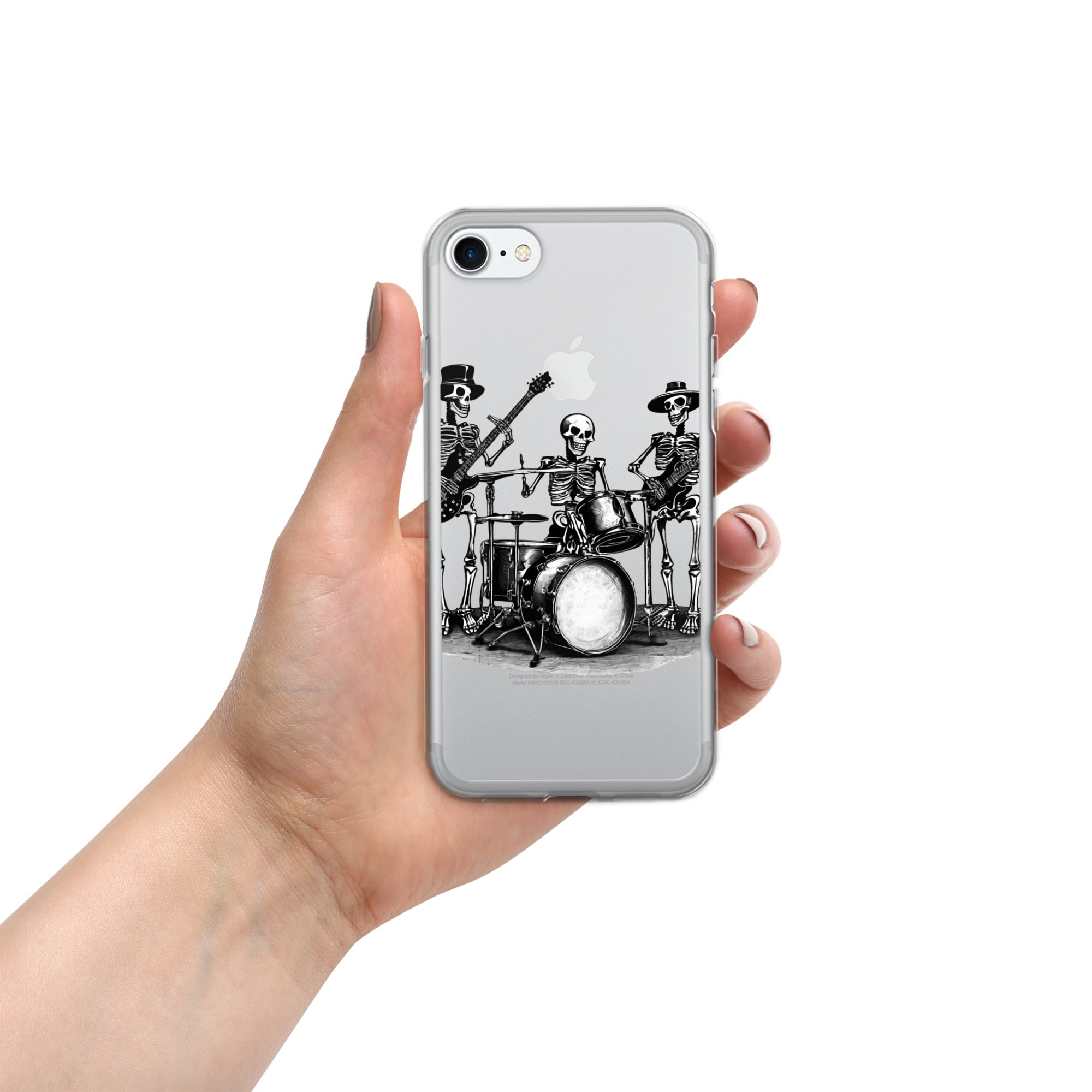 Skeleton Band Clear Case for iPhone®