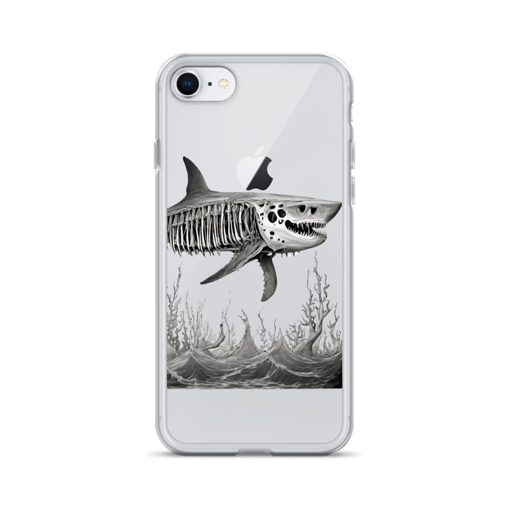 Skeleton Shark Clear Case for iPhone®