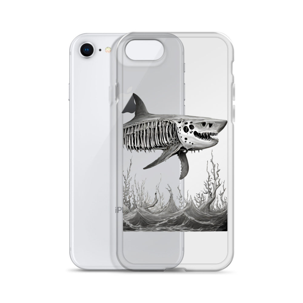 Skeleton Shark Clear Case for iPhone®