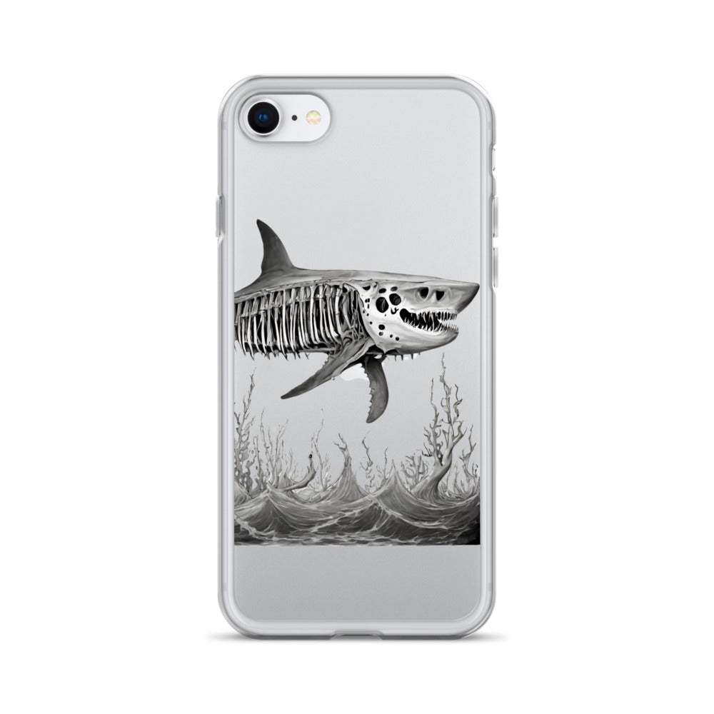 Skeleton Shark Clear Case for iPhone®