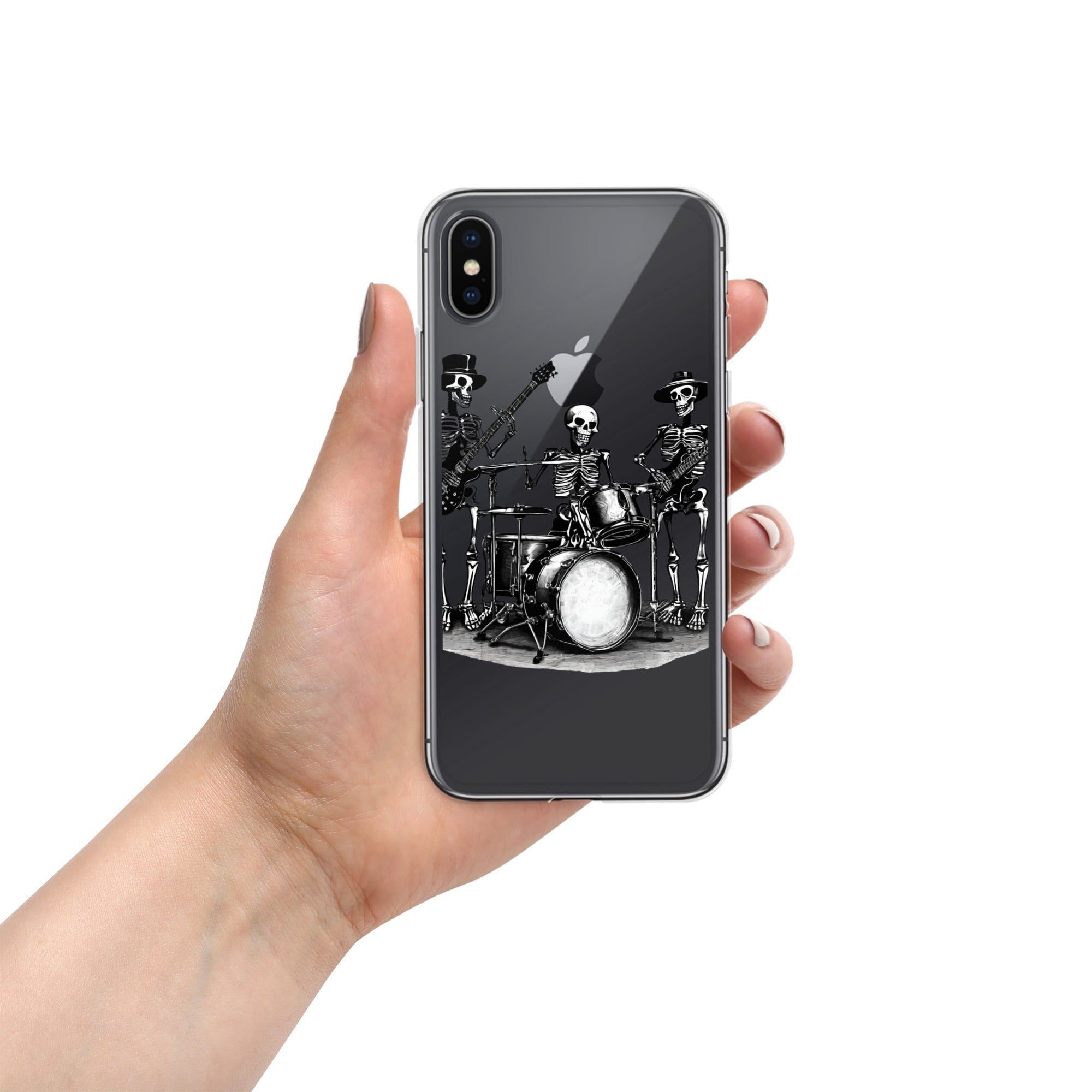 Skeleton Band Clear Case for iPhone®