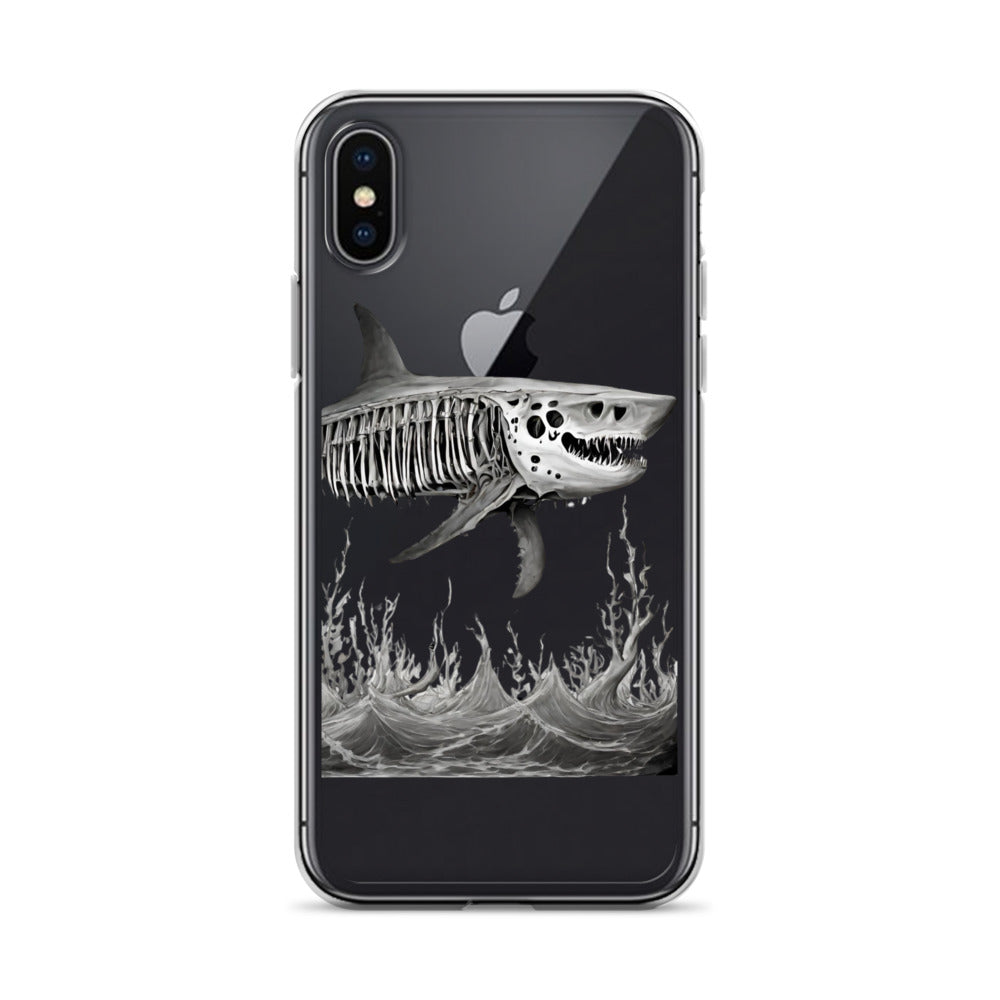 Skeleton Shark Clear Case for iPhone®