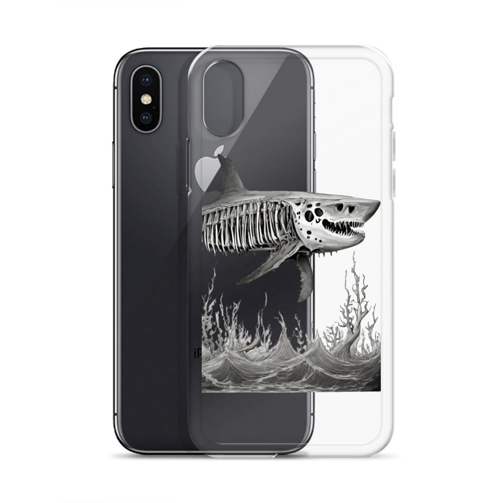 Skeleton Shark Clear Case for iPhone®