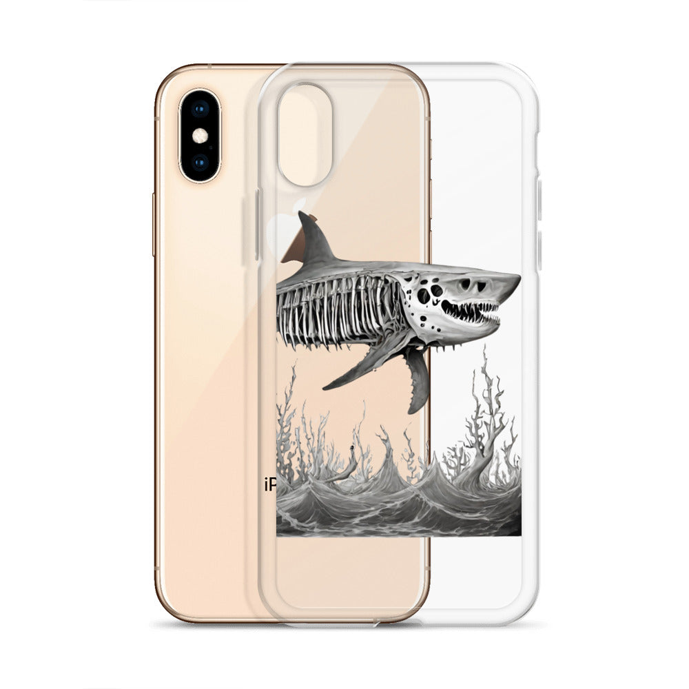 Skeleton Shark Clear Case for iPhone®