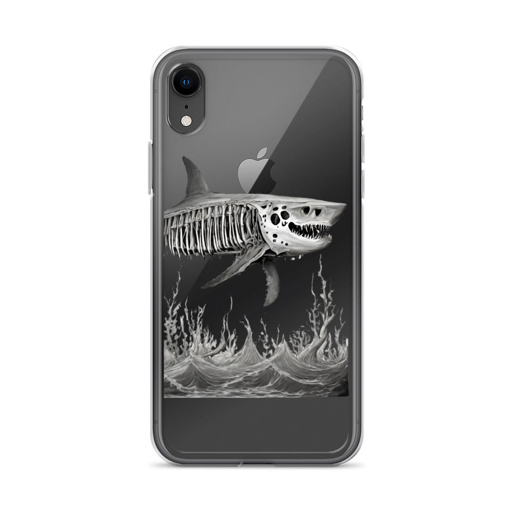 Skeleton Shark Clear Case for iPhone®