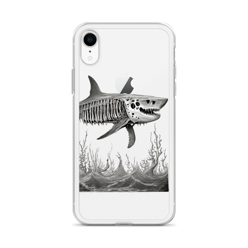 Skeleton Shark Clear Case for iPhone®