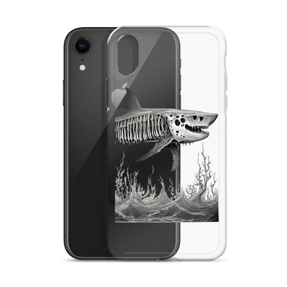 Skeleton Shark Clear Case for iPhone®