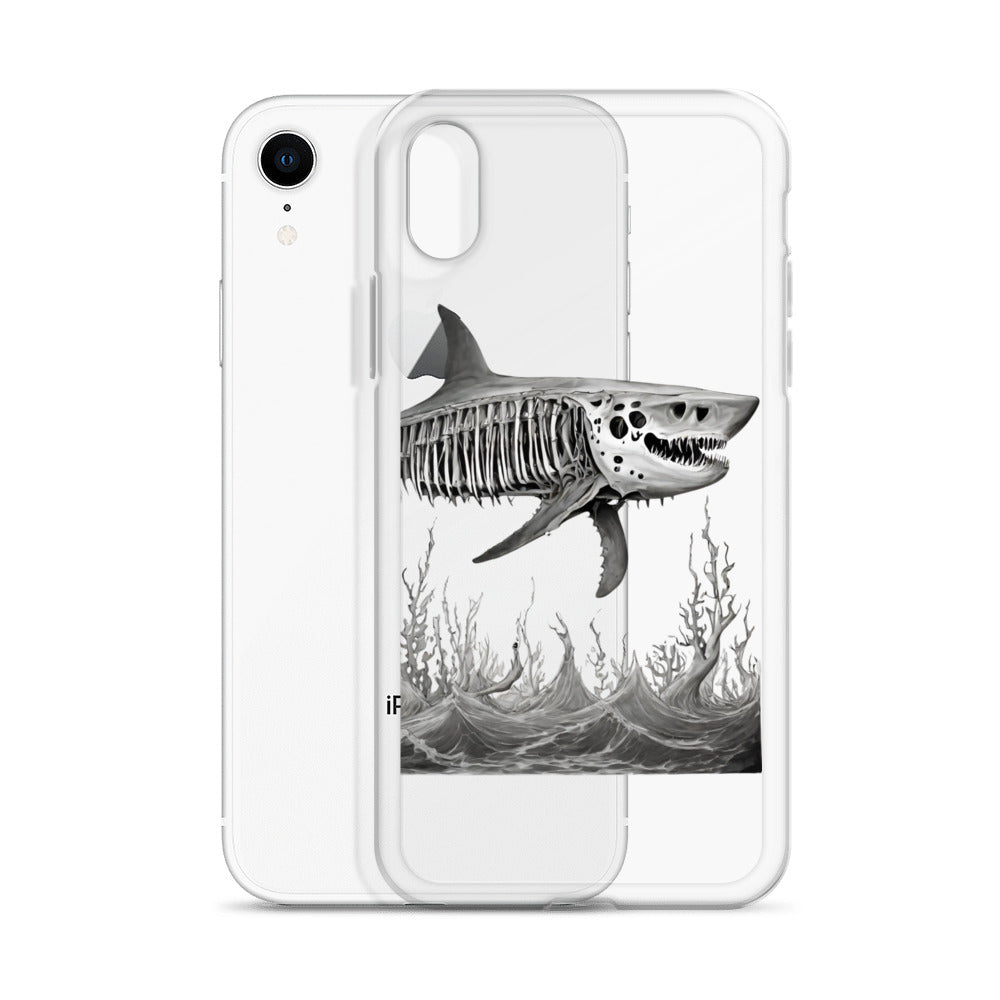 Skeleton Shark Clear Case for iPhone®