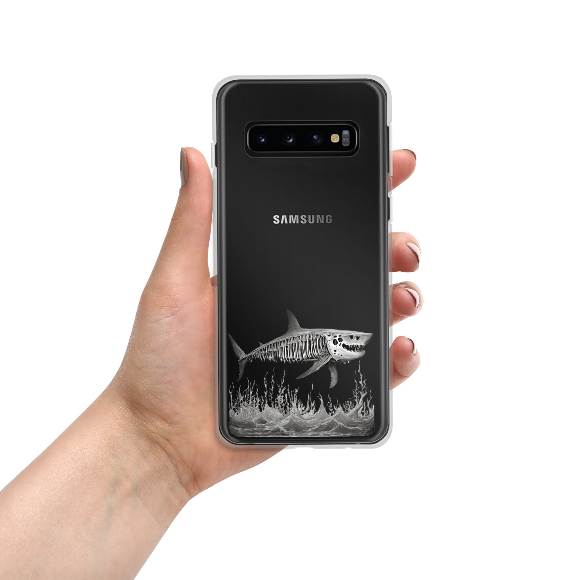 Skeleton Shark Clear Case for Samsung®