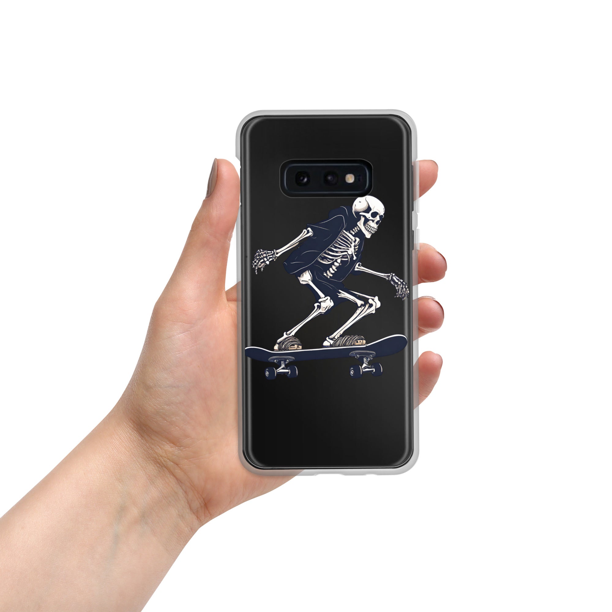 Skateboarding Skeleton Clear Case for Samsung®