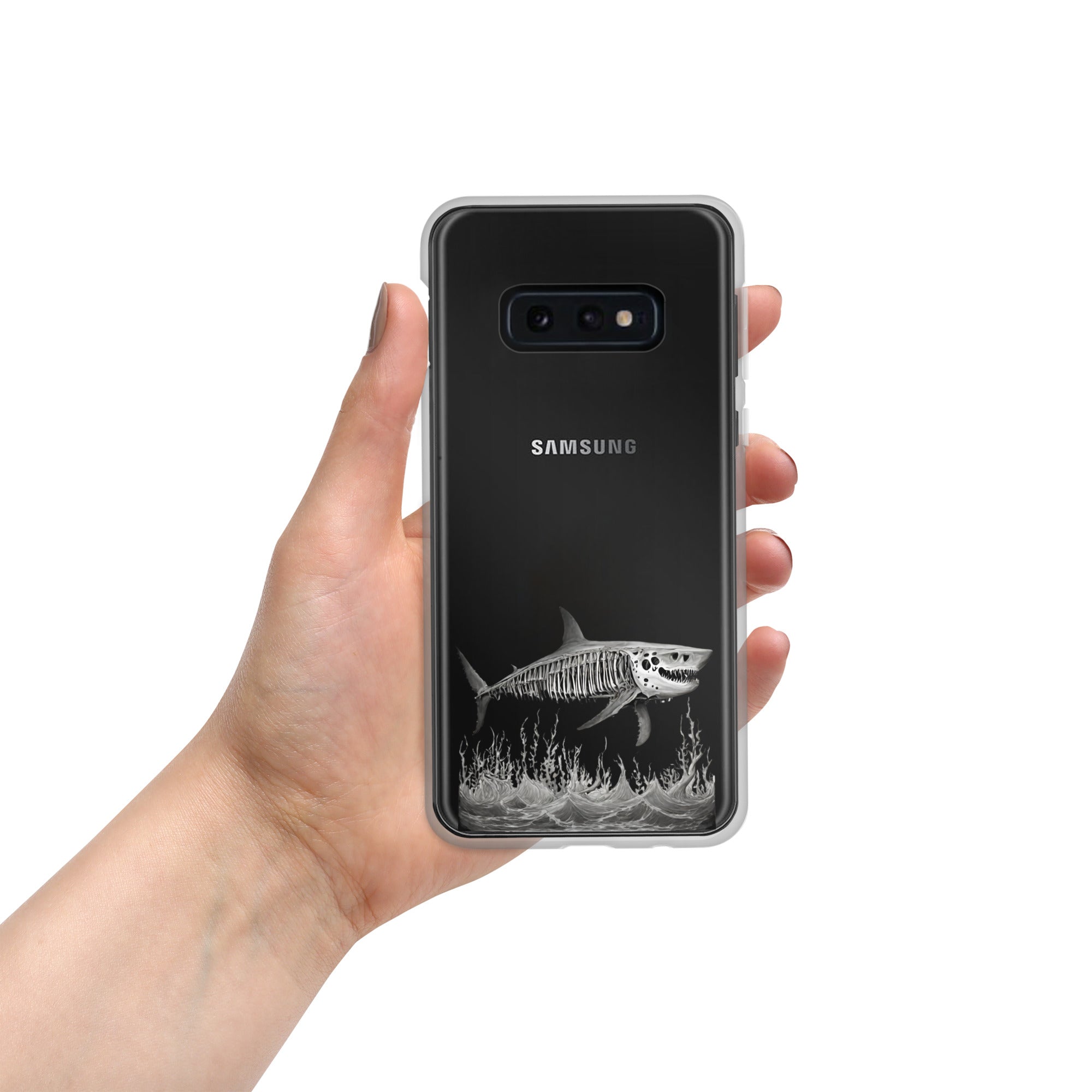 Skeleton Shark Clear Case for Samsung®