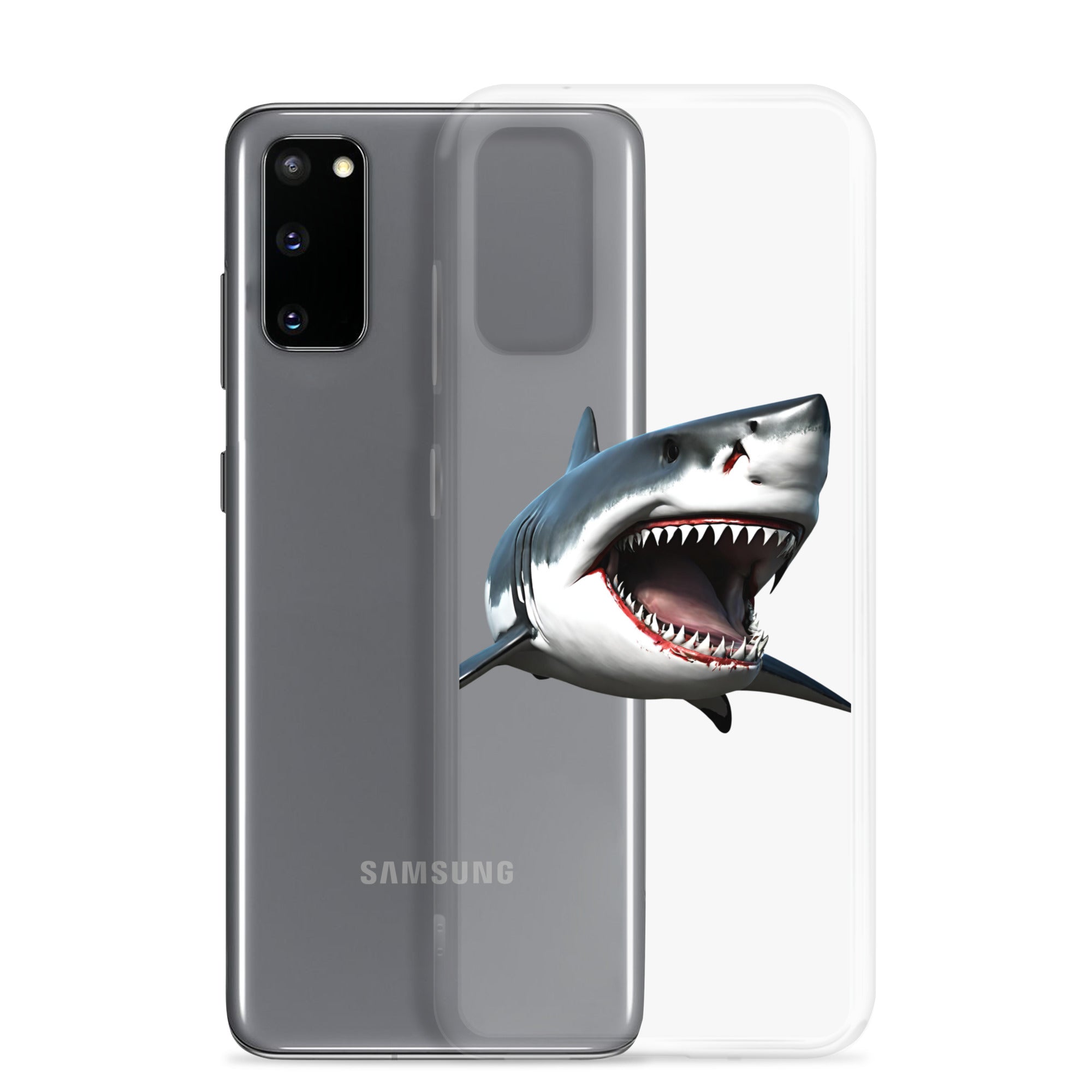 Great White Bite Clear Case for Samsung®