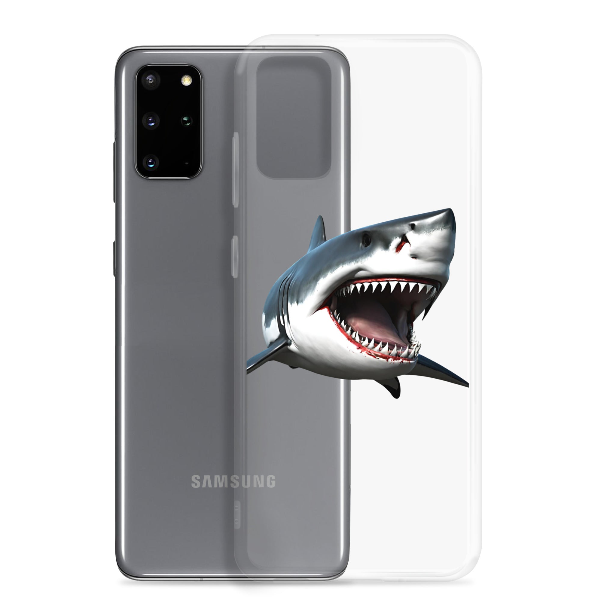 Great White Bite Clear Case for Samsung®