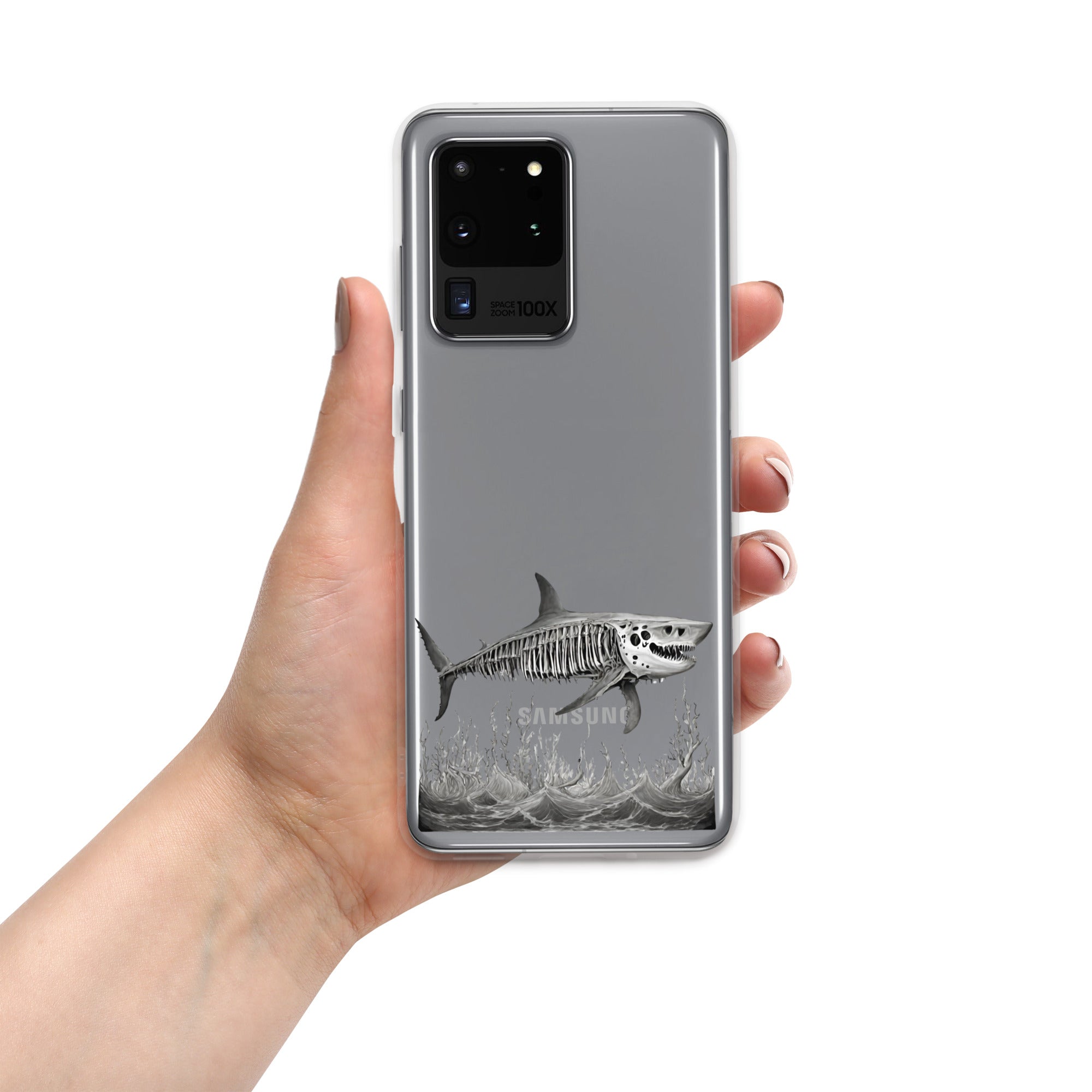 Skeleton Shark Clear Case for Samsung®