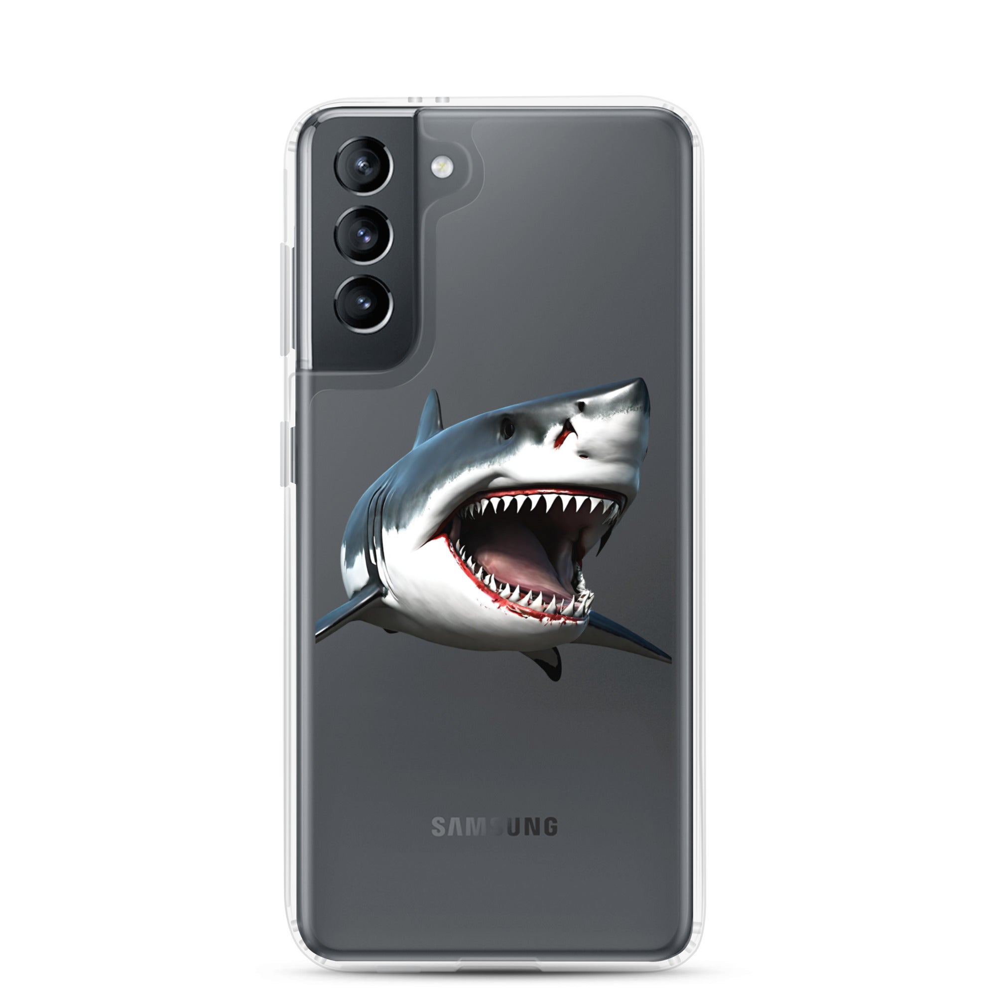 Great White Bite Clear Case for Samsung®