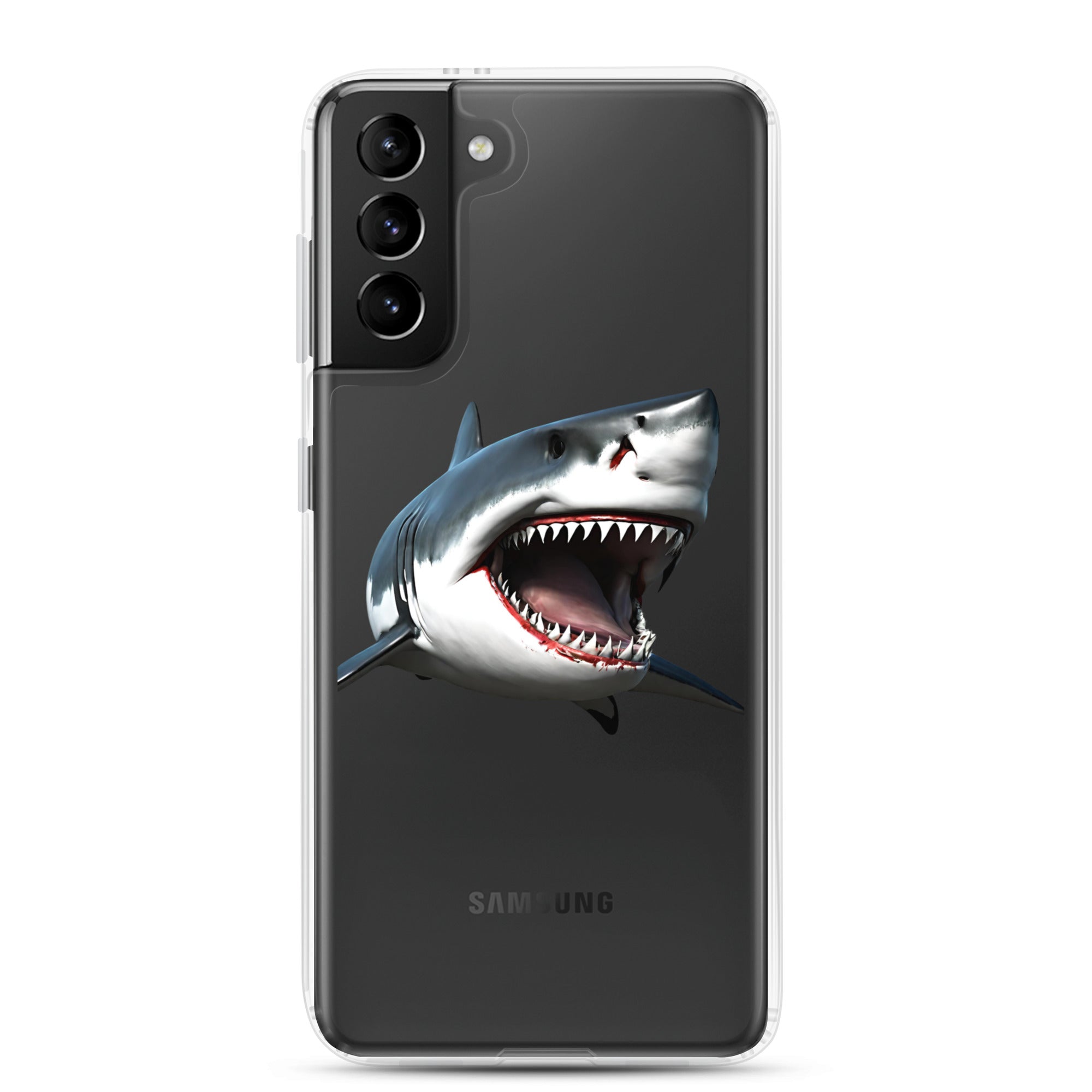 Great White Bite Clear Case for Samsung®