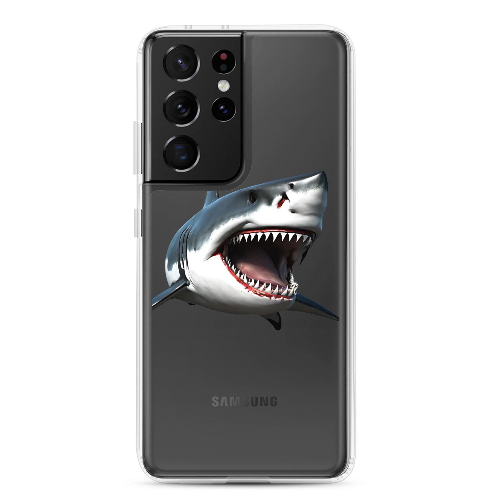 Great White Bite Clear Case for Samsung®