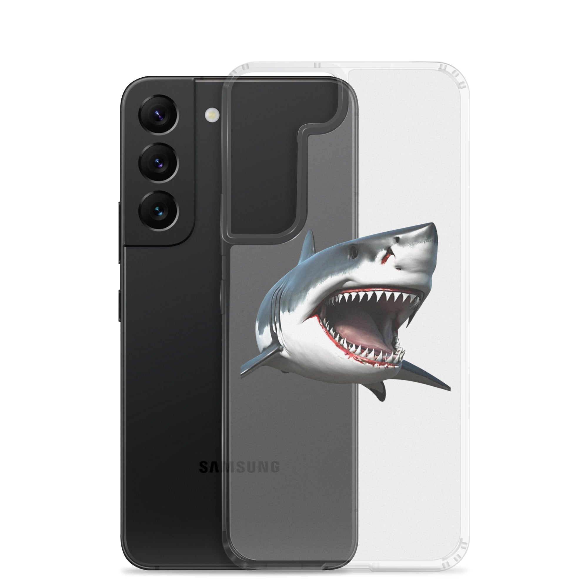 Great White Bite Clear Case for Samsung®