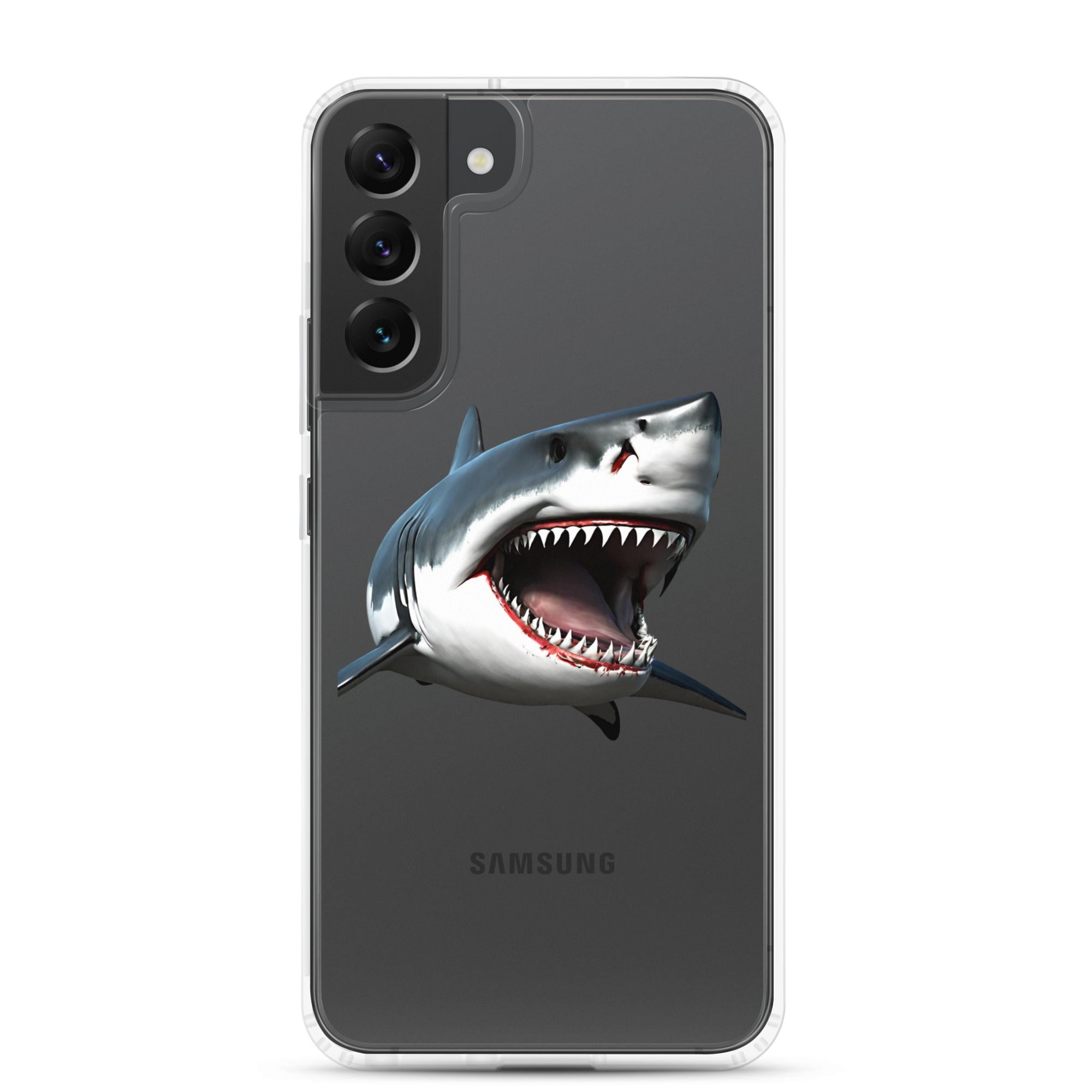 Great White Bite Clear Case for Samsung®